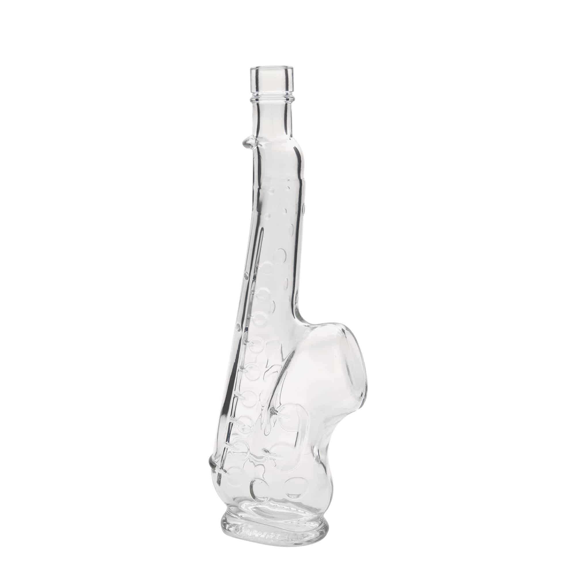 Garrafa de vidro de 500 ml 'Saxofone', Boca: Cortiça