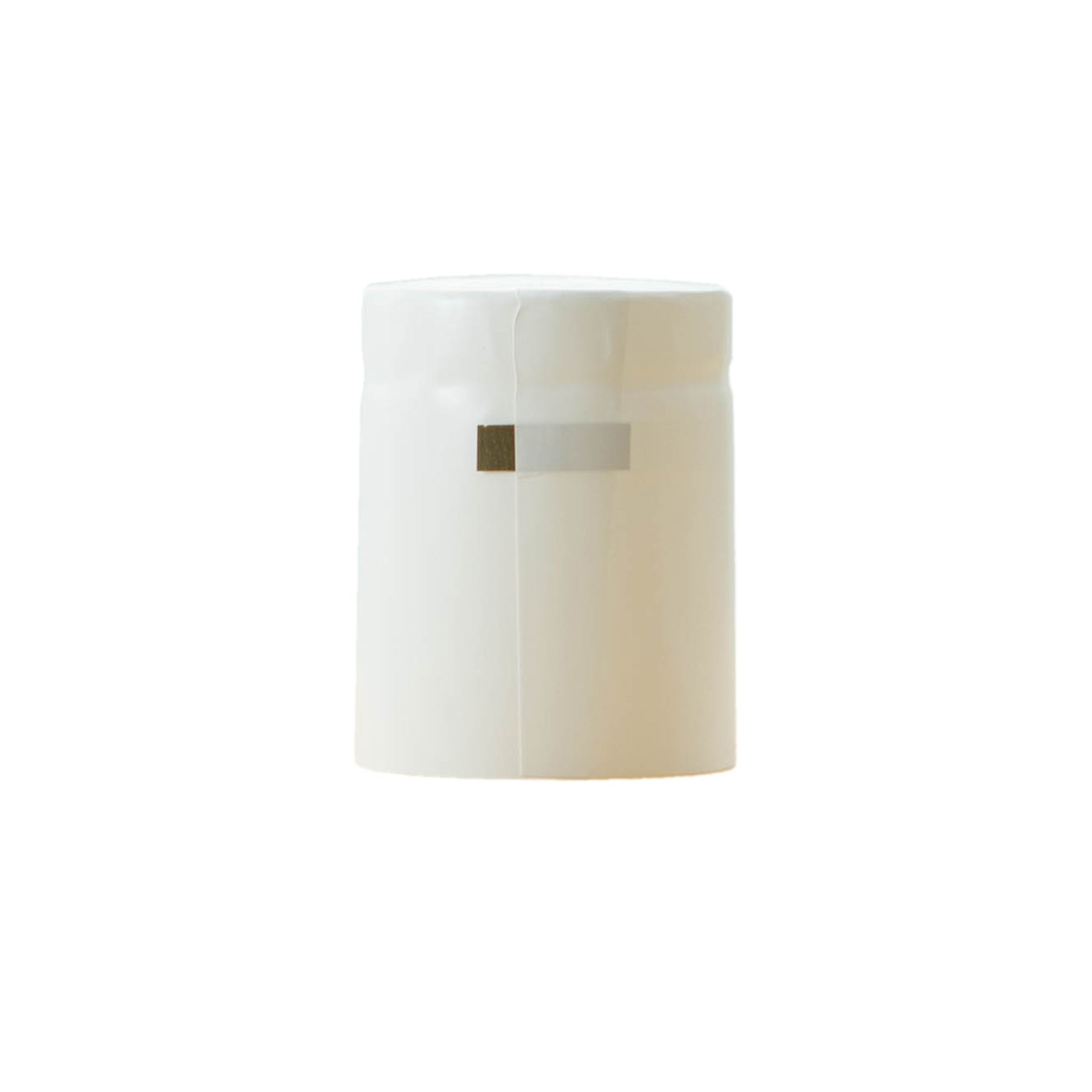 Cápsula termo-retrátil 32x41, plástico PVC, branca Cápsula termo-retrátil 32x41, plástico PVC, branca