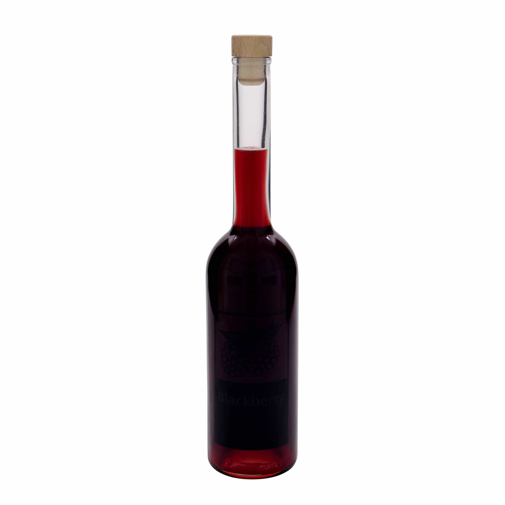 Garrafa de vidro de 500 ml 'Opera', motivo: Amora, bocal: Cortiça