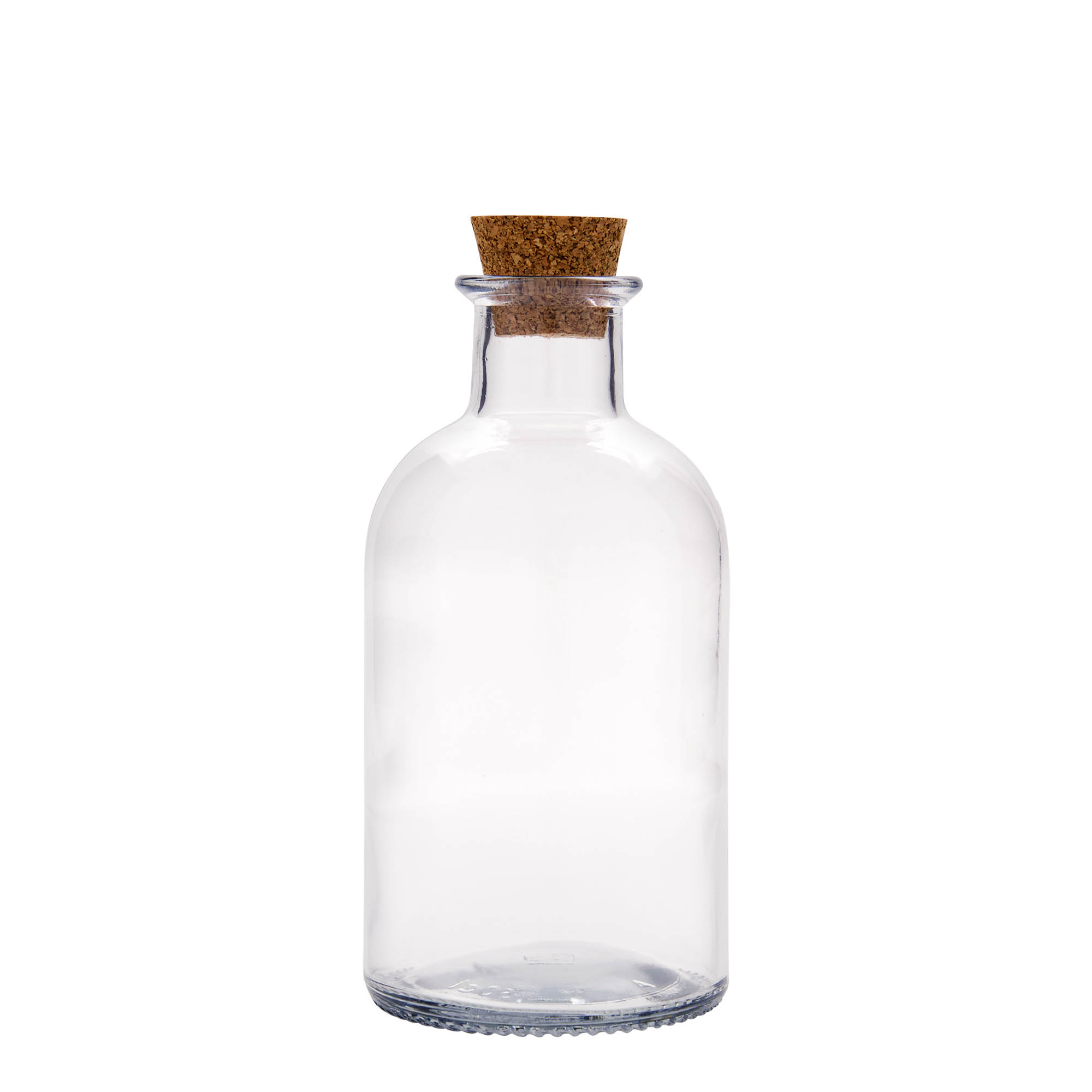 Garrafa de vidro de 500 ml Farmacêutico 'Italia', Boca: Cortiça Garrafa de vidro de 500 ml Farmacêutico 'Italia', Boca: Cortiça