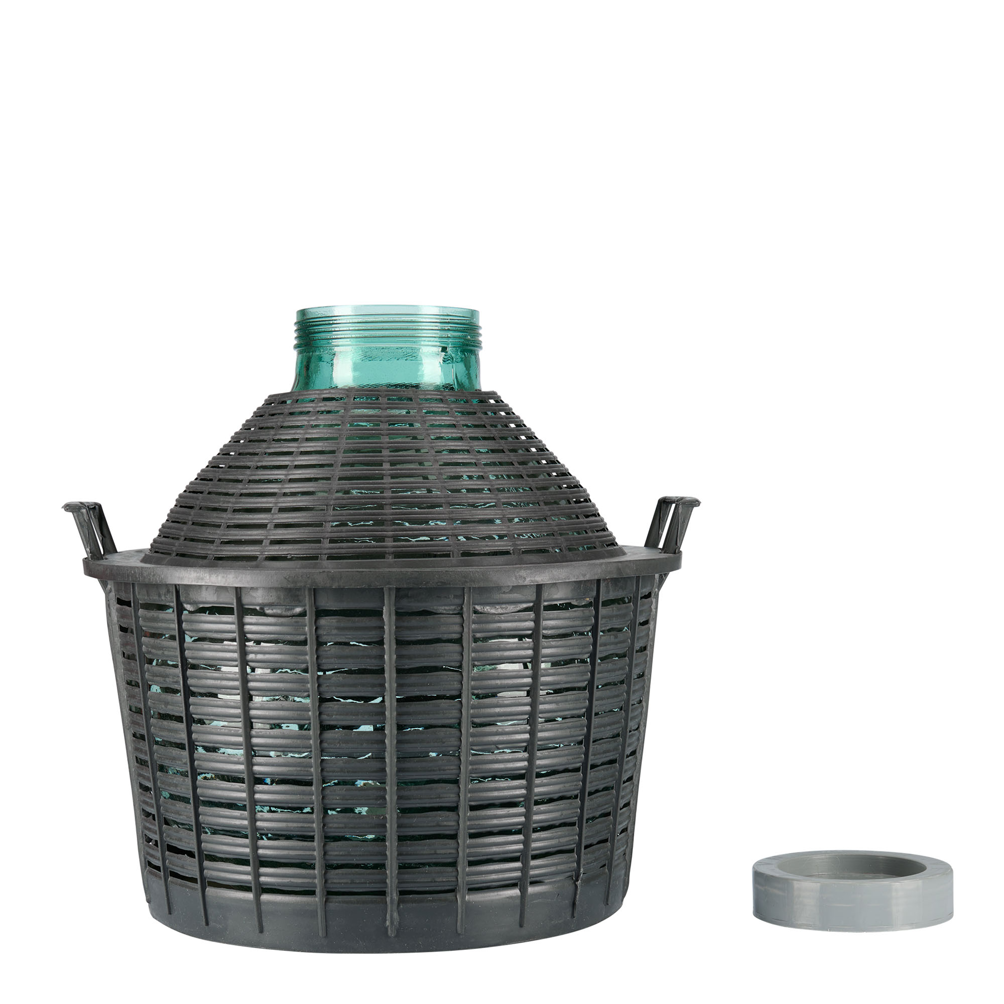 25 l garrafa de balão de boca larga, vidro, boca: tampa de rosca