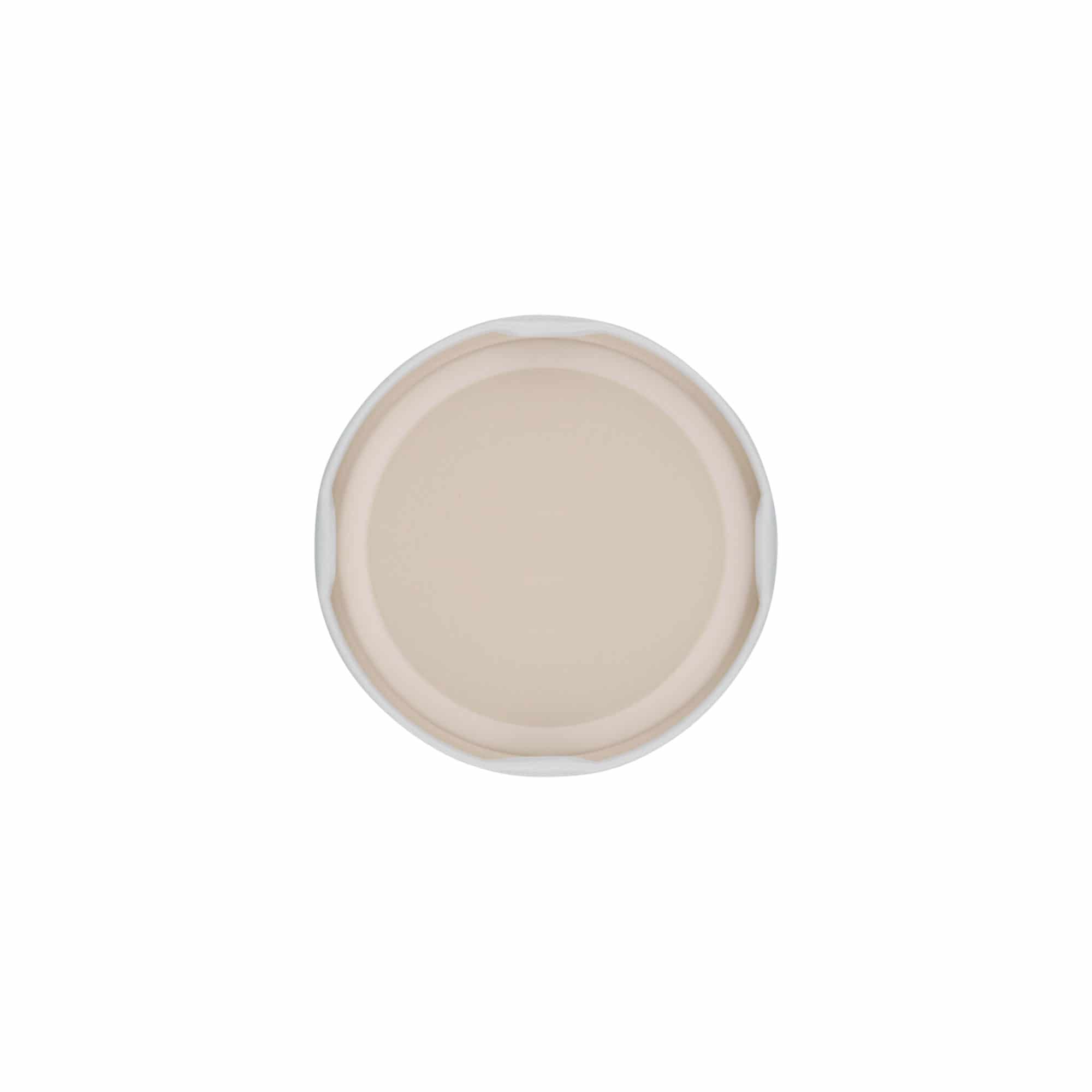 Tampa Twist-Off, folha de flandres, branco, para boca: TO 66
