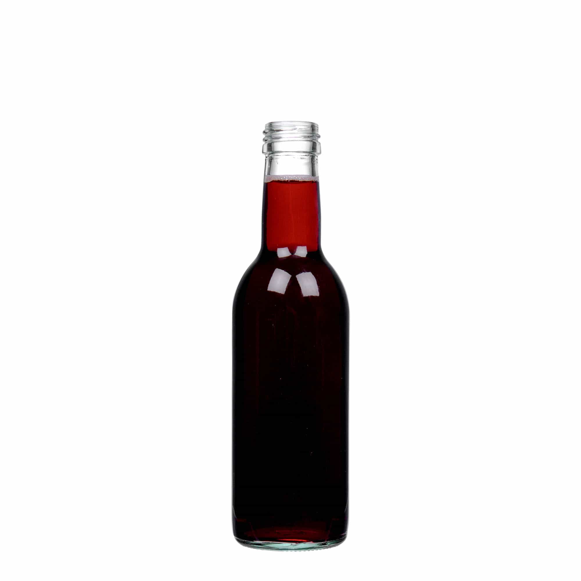 Garrafa de vidro de 250 ml 'Bordeaux', Boca: PP 28