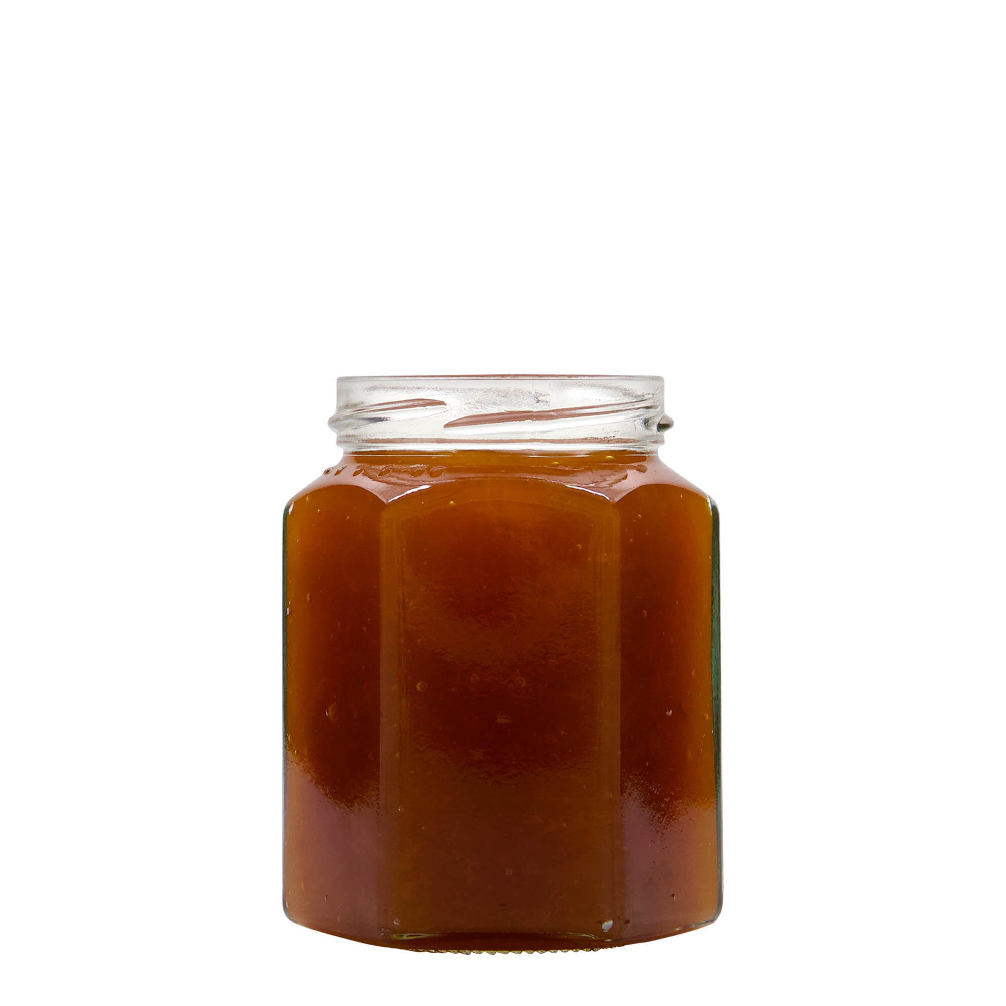 288 ml frasco hexagonal, boca: Twist-Off (TO 63) 288 ml frasco hexagonal, boca: Twist-Off (TO 63)