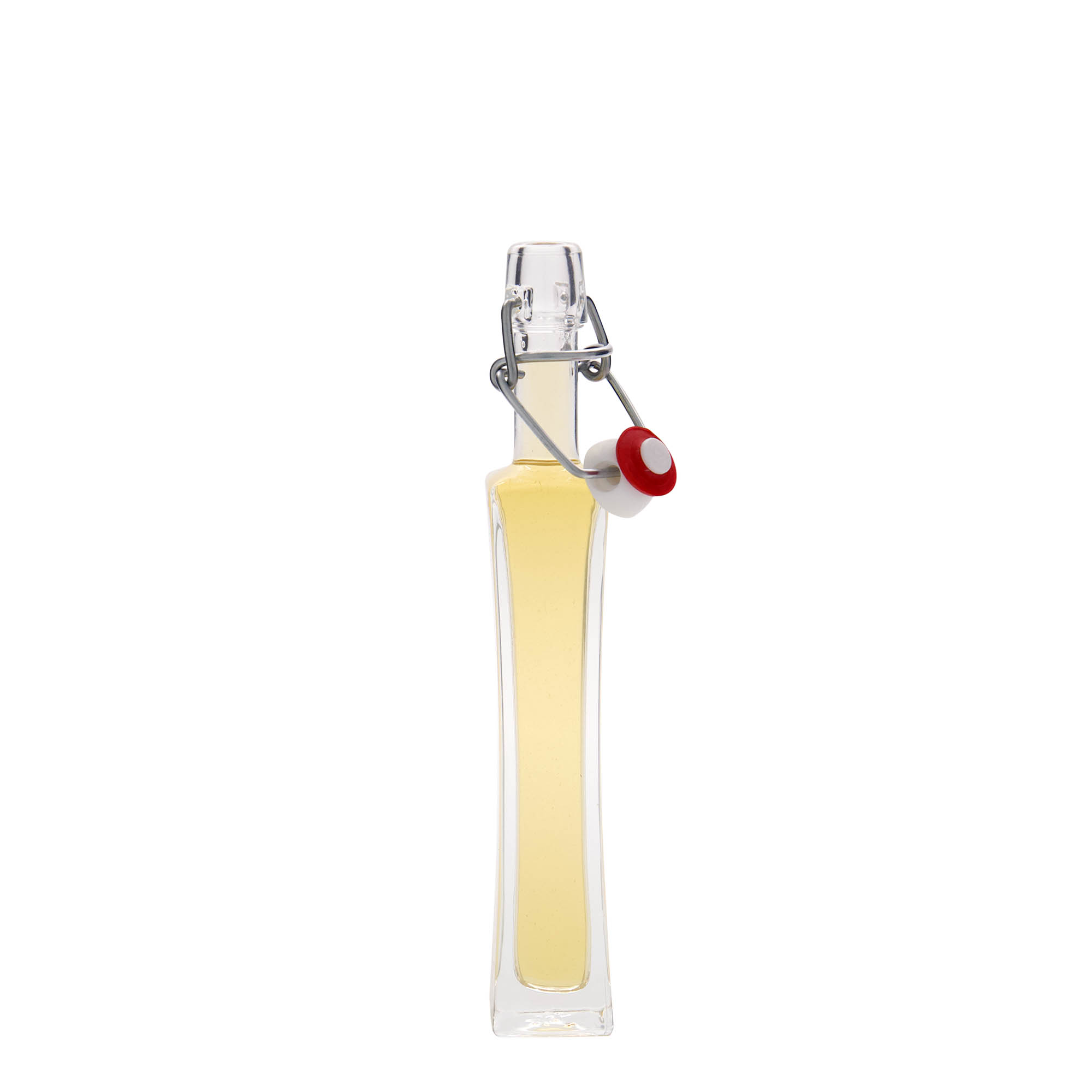 Frasco de vidro de 40 ml 'Koko', quadrado, boca: fecho de mola Frasco de vidro de 40 ml 'Koko', quadrado, boca: fecho de mola