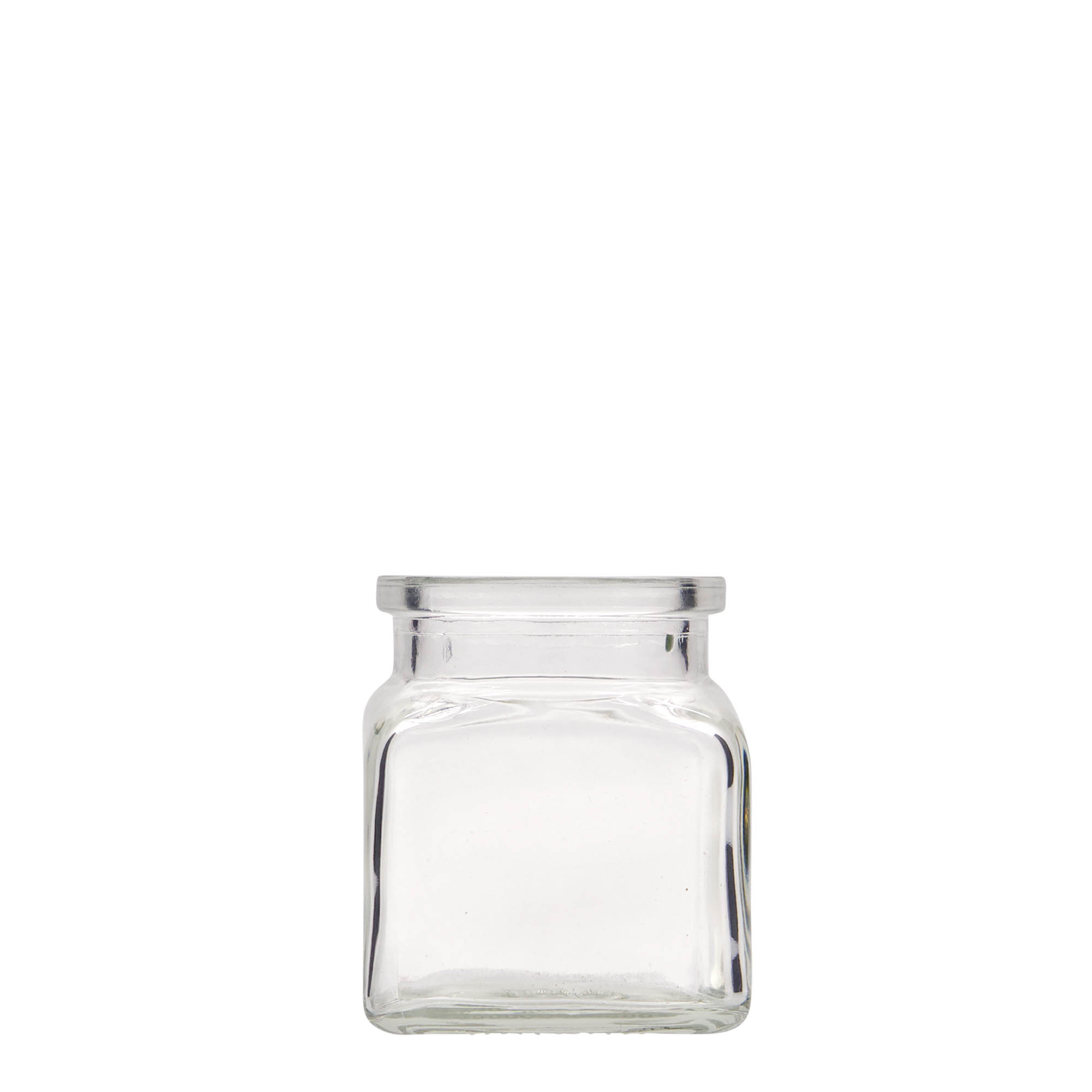 120 ml frasco de vidro com rolha, quadrado, boca: rolha