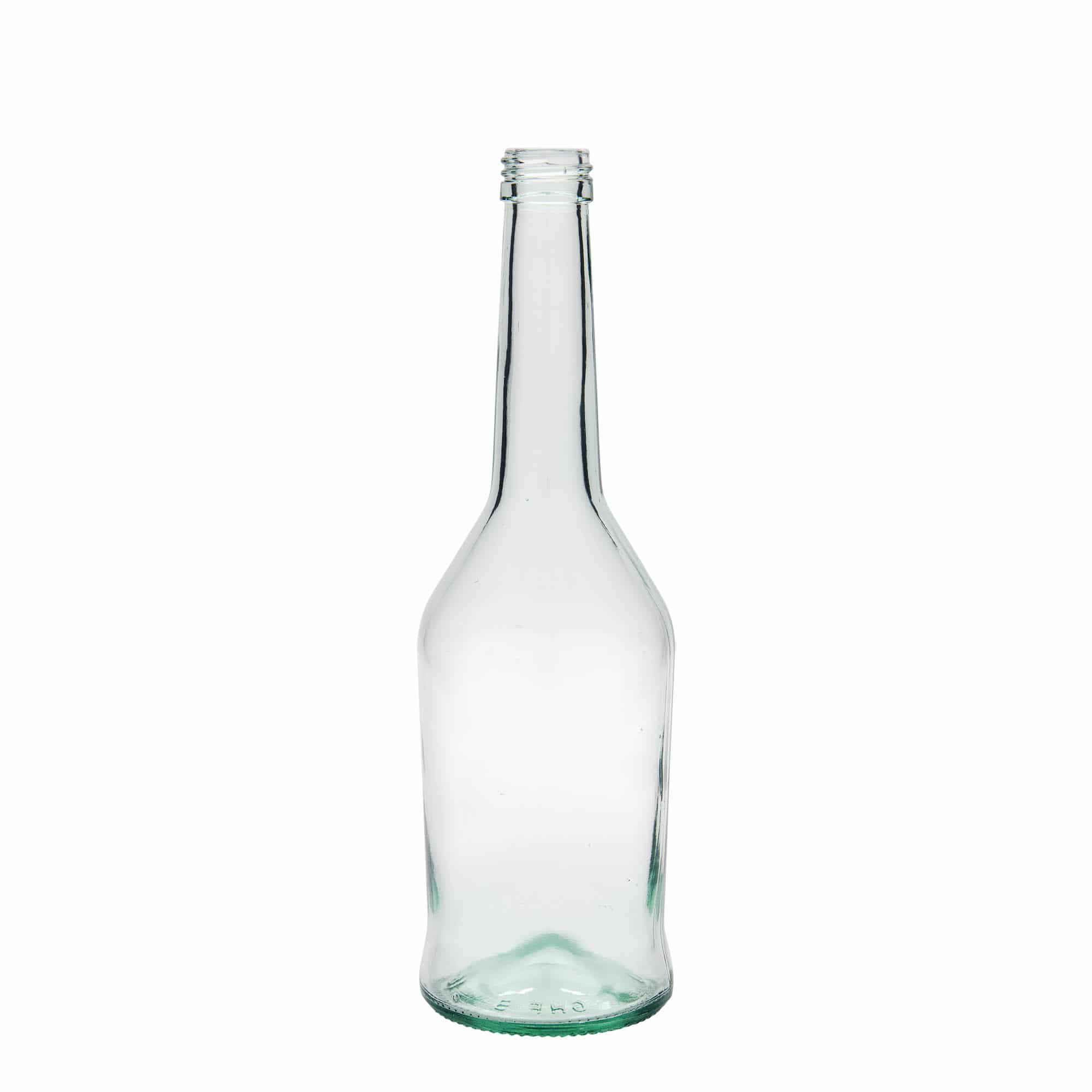 Garrafa de vidro de 500 ml para bebidas espirituosas, boca: PP 28