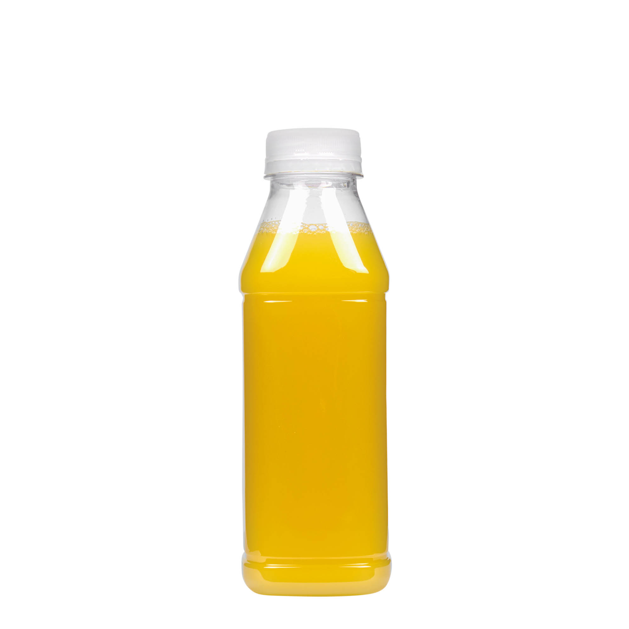 Garrafa PET de 500 ml 'Milk and Juice Carré', quadrada, plástico, boca: 38 mm Garrafa PET de 500 ml 'Milk and Juice Carré', quadrada, plástico, boca: 38 mm