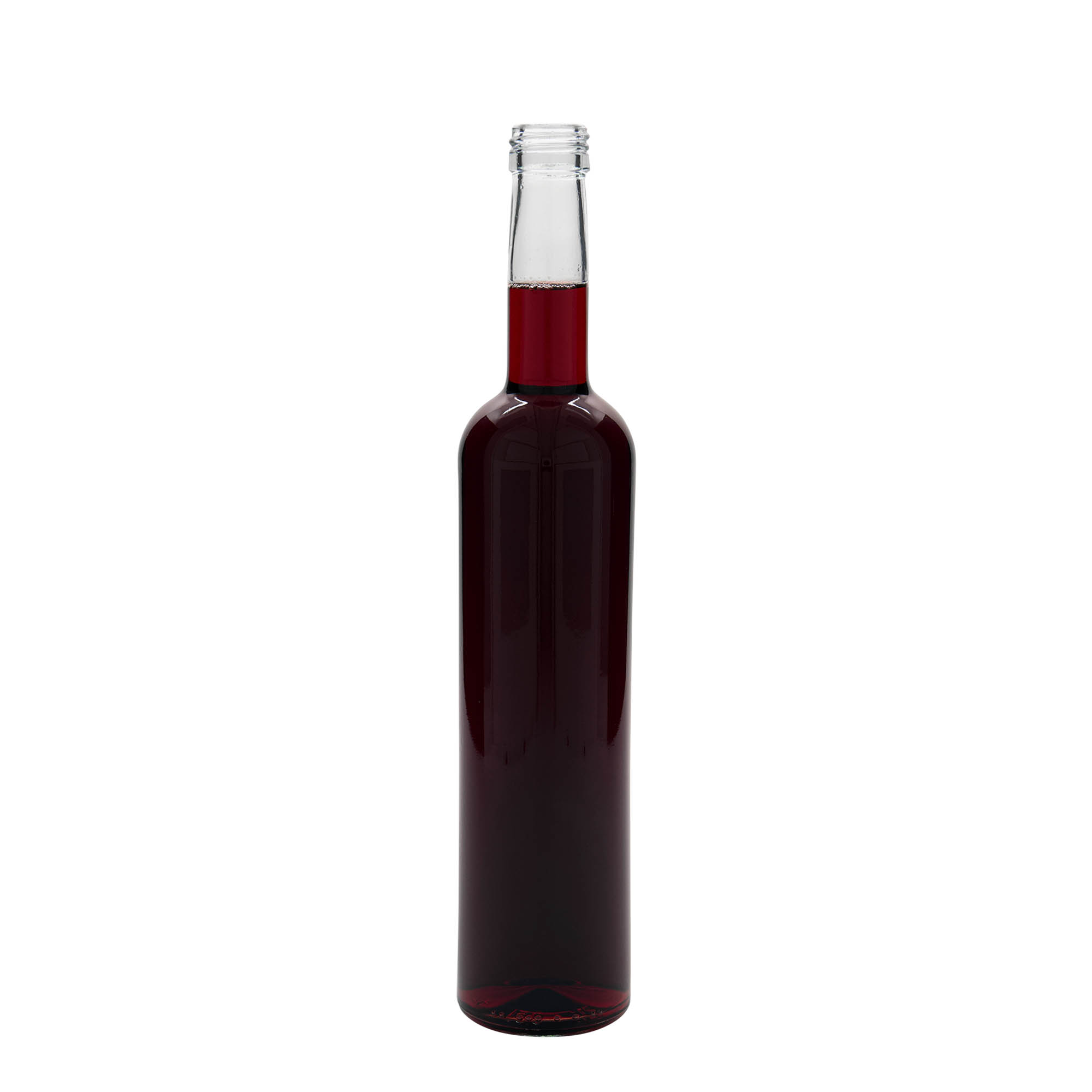 Garrafa de vidro de 500 ml 'Bordeaux', boca: PP 28 Garrafa de vidro de 500 ml 'Bordeaux', boca: PP 28