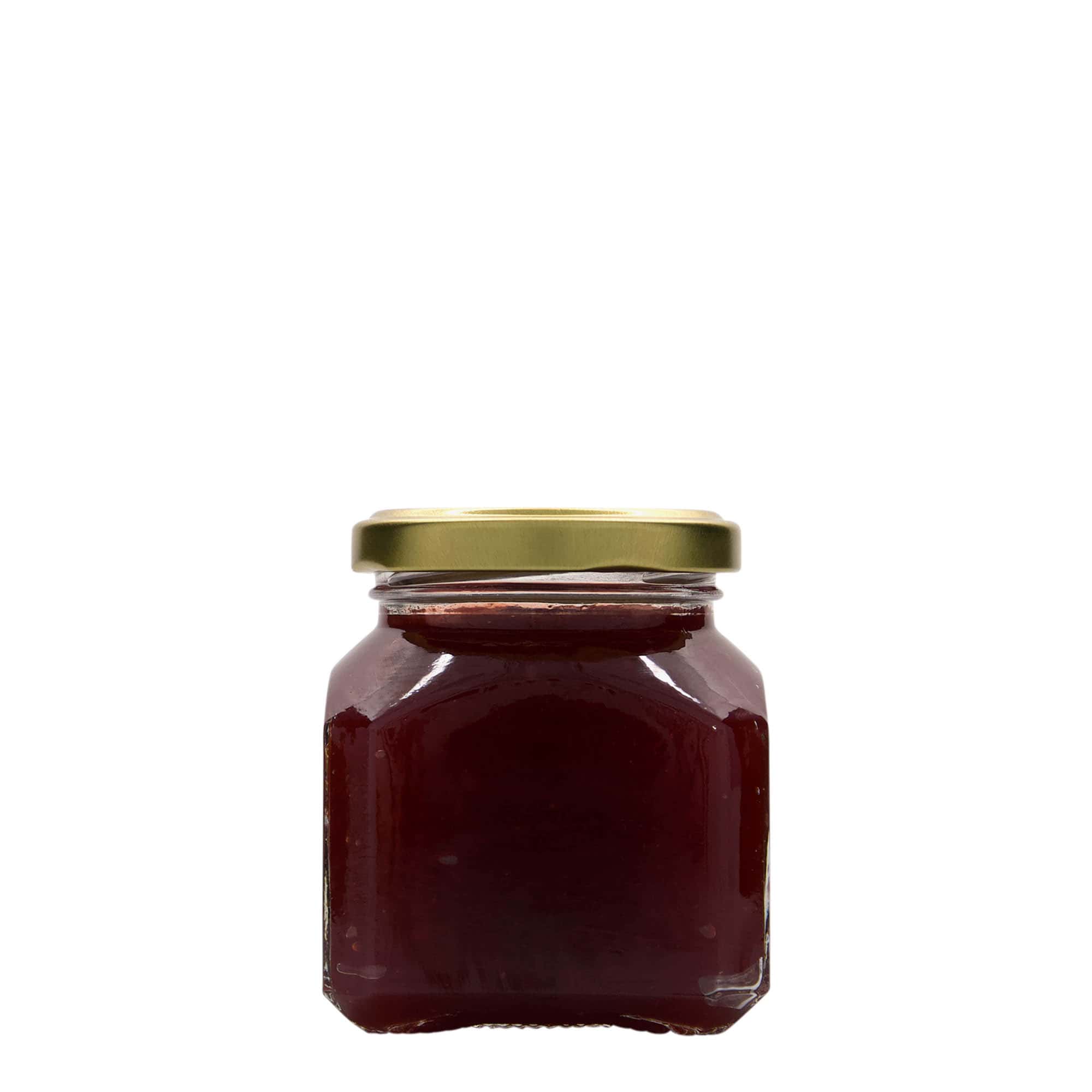 212 ml Frasco quadrado 'Milão', Boca: Twist-Off (TO 58)