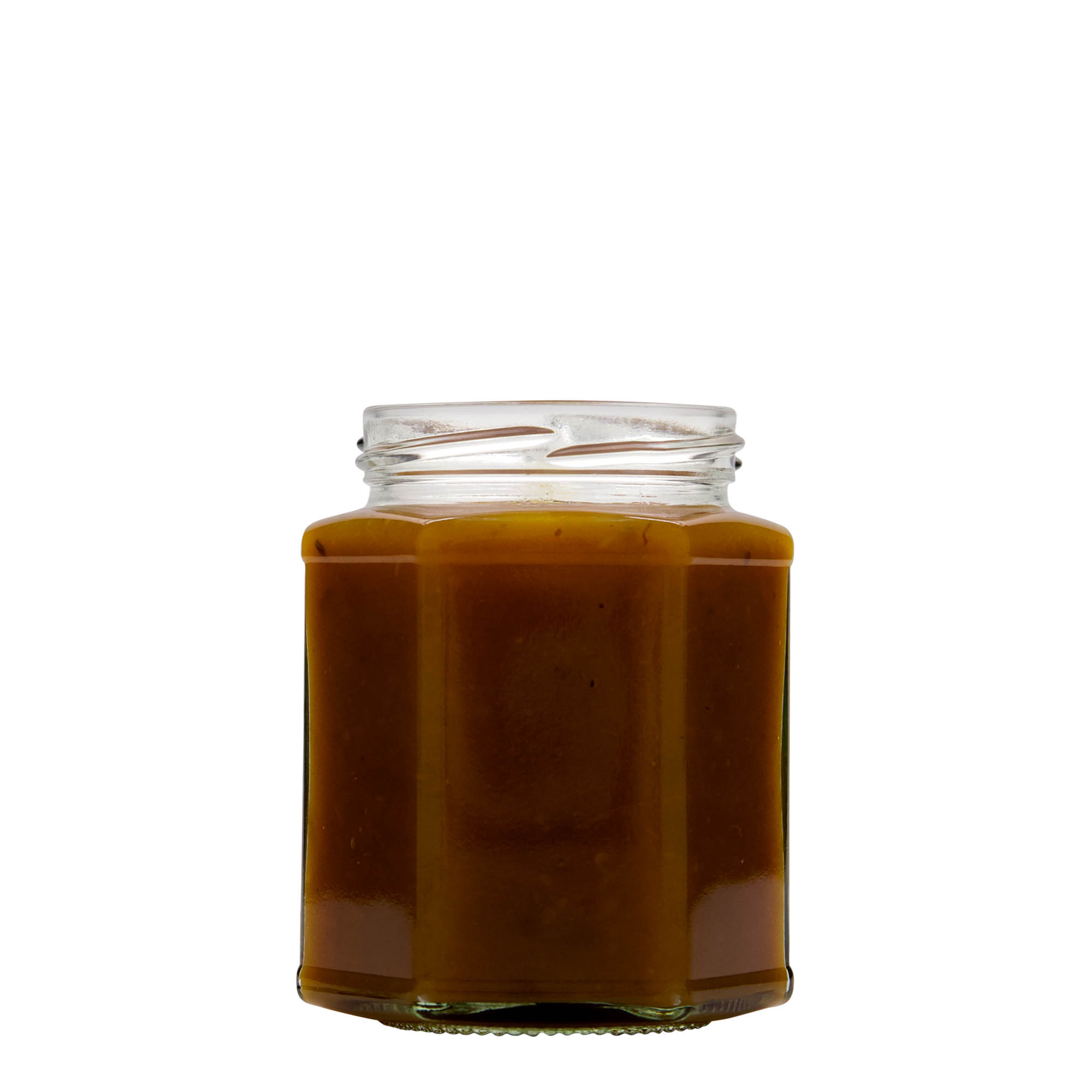 324 ml frasco hexagonal, boca: Twist-Off (TO 66) 324 ml frasco hexagonal, boca: Twist-Off (TO 66)