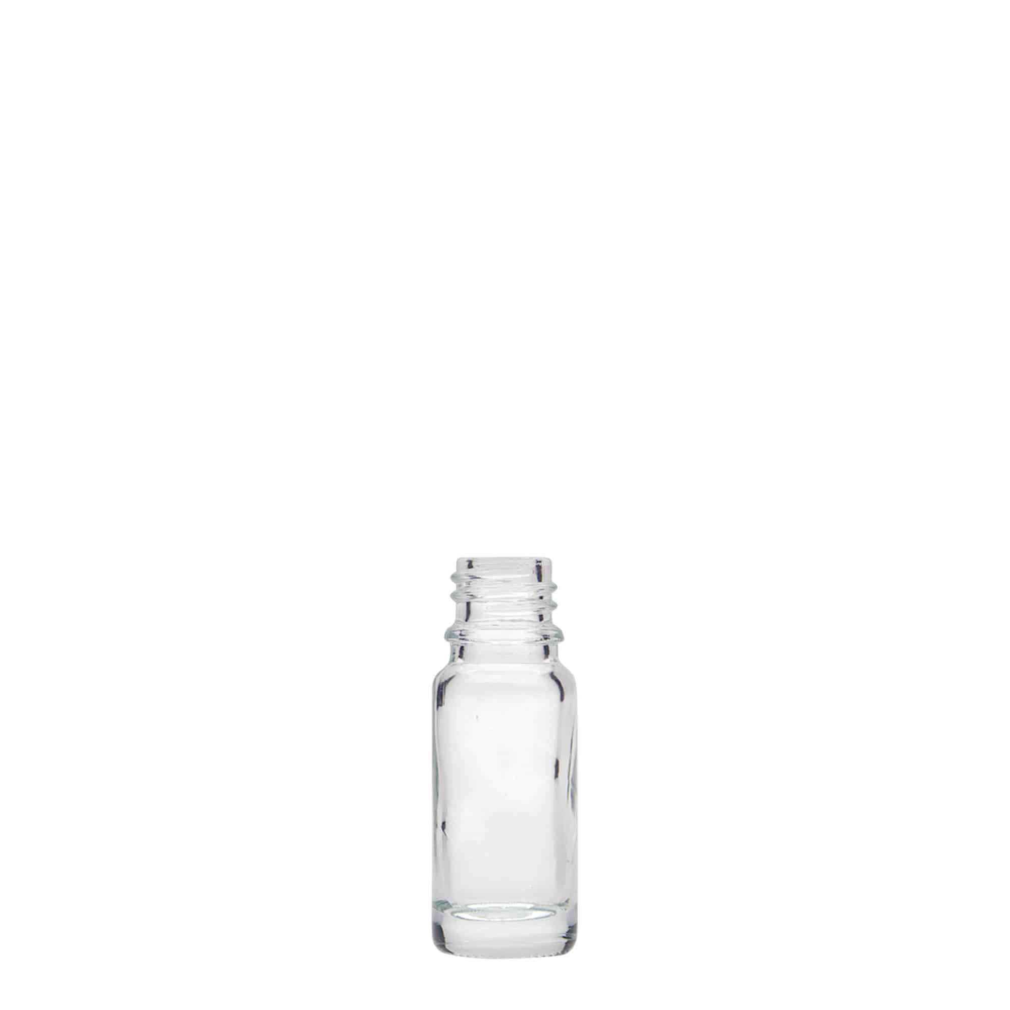 Frasco médico de 10 ml, vidro, boca: DIN 18