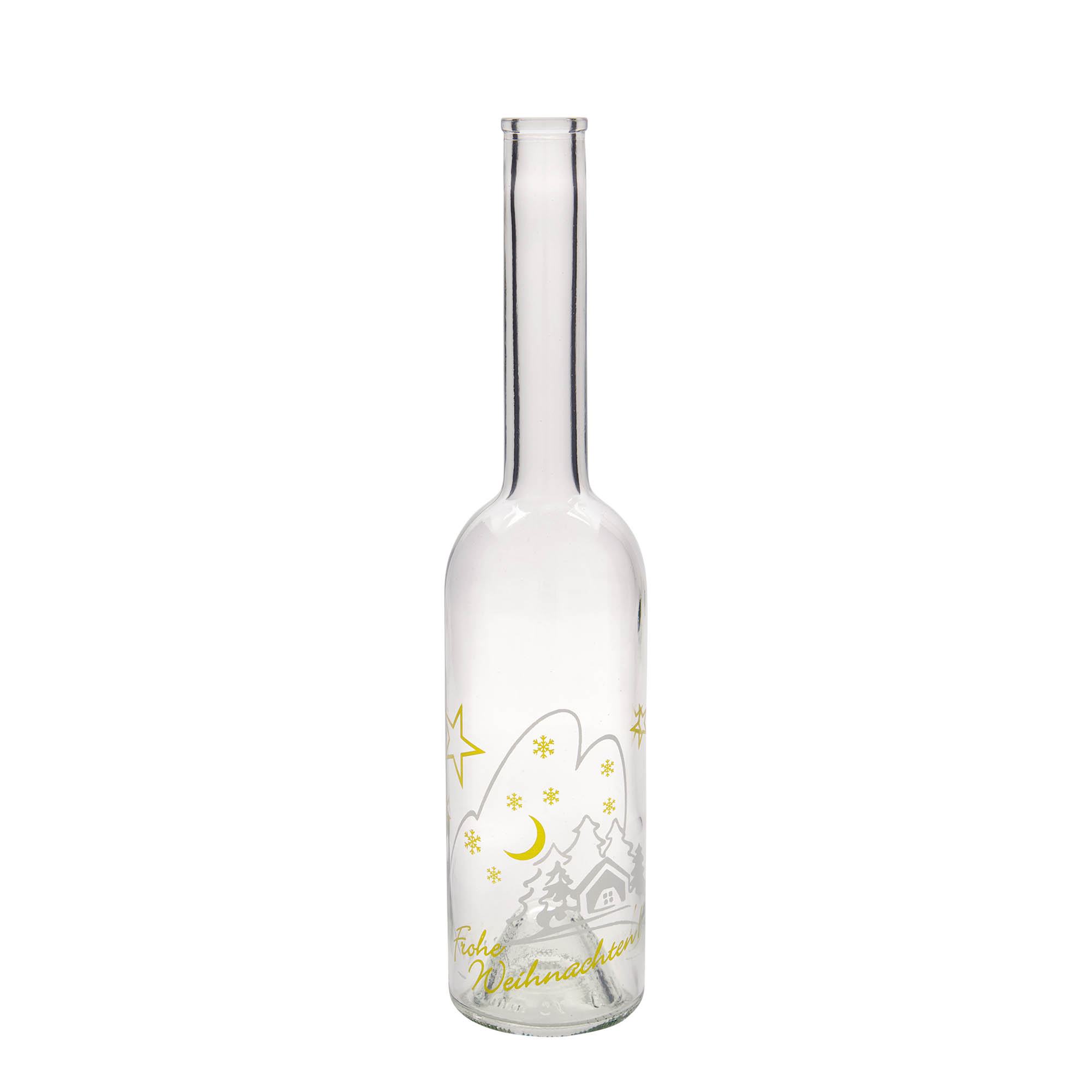 Garrafa de vidro de 500 ml 'Opera', motivo: Idílio de Natal, bocal: cortiça Garrafa de vidro de 500 ml 'Opera', motivo: Idílio de Natal, bocal: cortiça