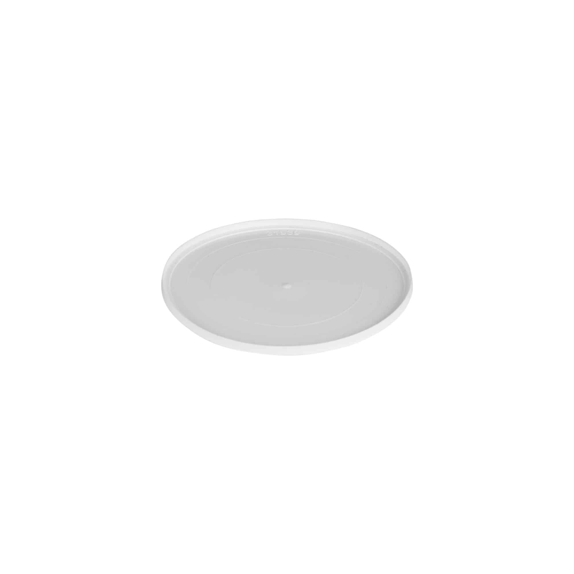 150 ml Placa de cobertura 'Bianca', plástico PP, branco