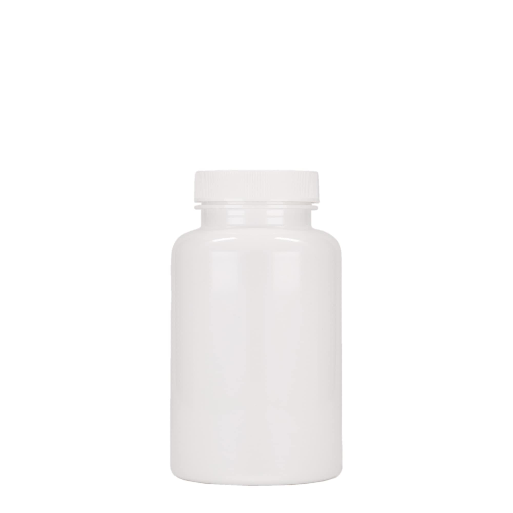 250 ml PET-Packer, plástico, branco, boca: 45/400