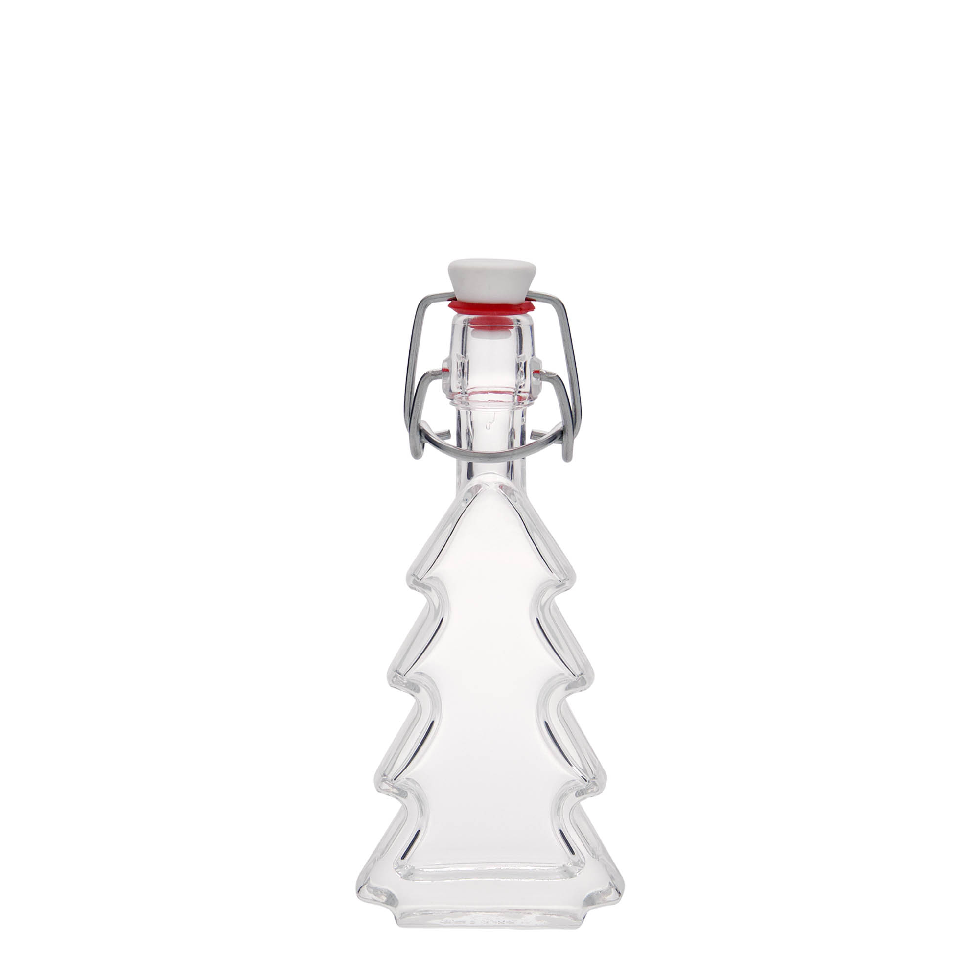 Frasco de vidro de 40 ml 'Árvore de Natal', boca: fecho de alça Frasco de vidro de 40 ml 'Árvore de Natal', boca: fecho de alça
