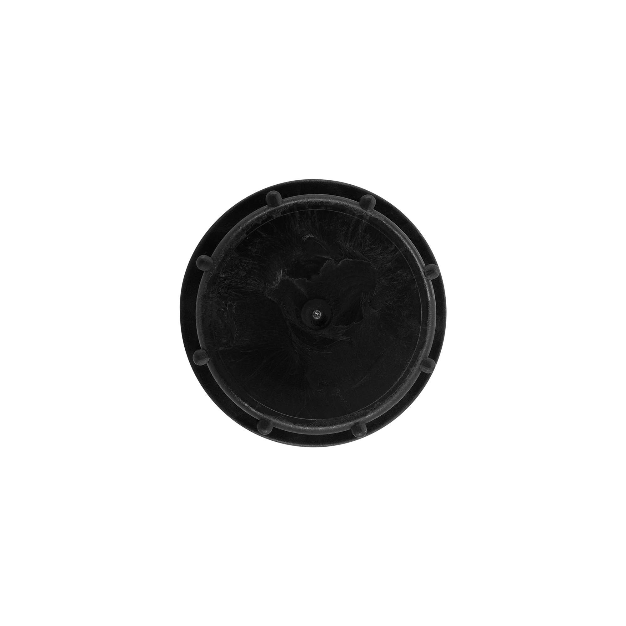 Tampa de rosca, plástico PP, preta, para boca: ND55 Tampa de rosca, plástico PP, preta, para boca: ND55