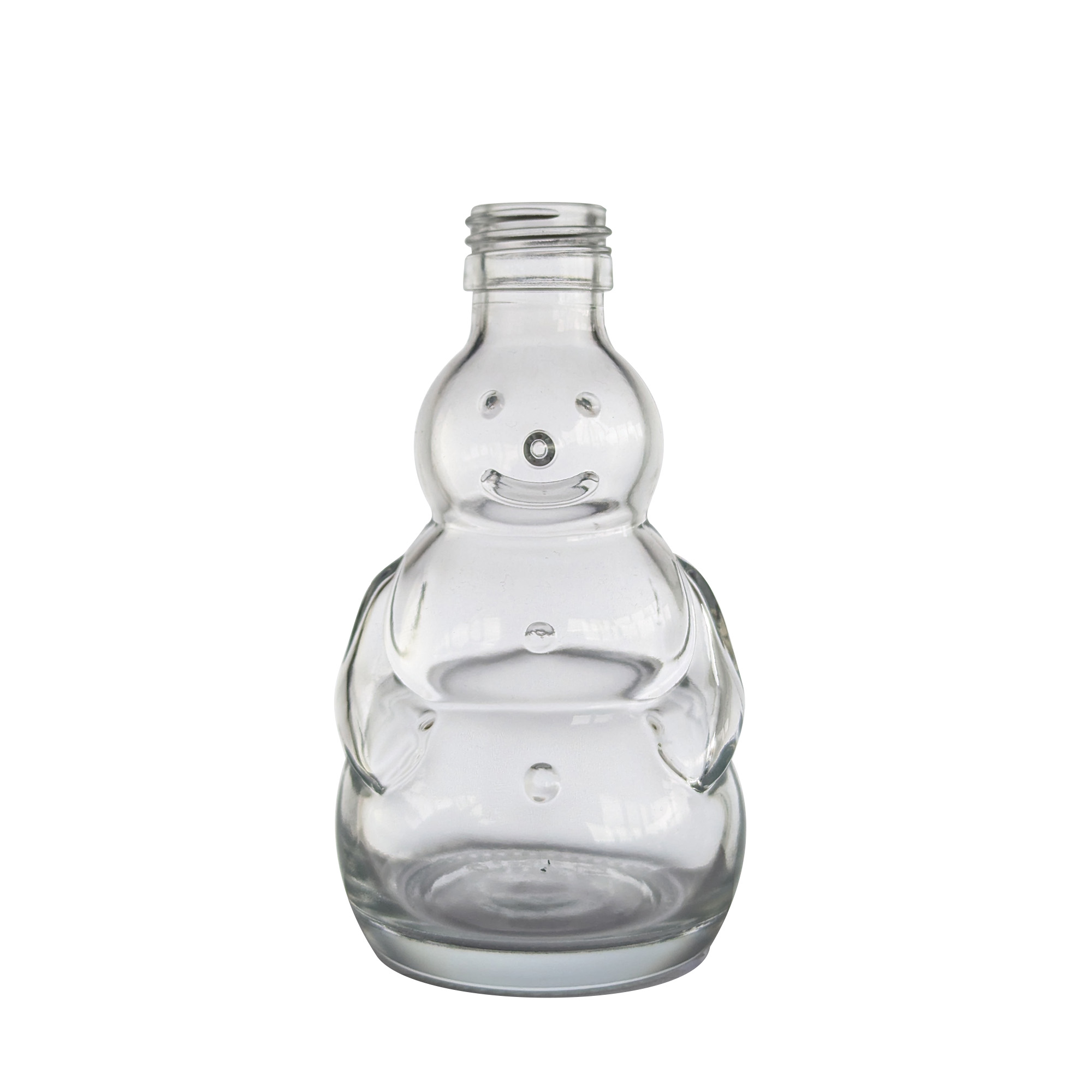 Frasco de vidro de 200 ml 'Boneco de Neve', boca: PP 28 Frasco de vidro de 200 ml 'Boneco de Neve', boca: PP 28