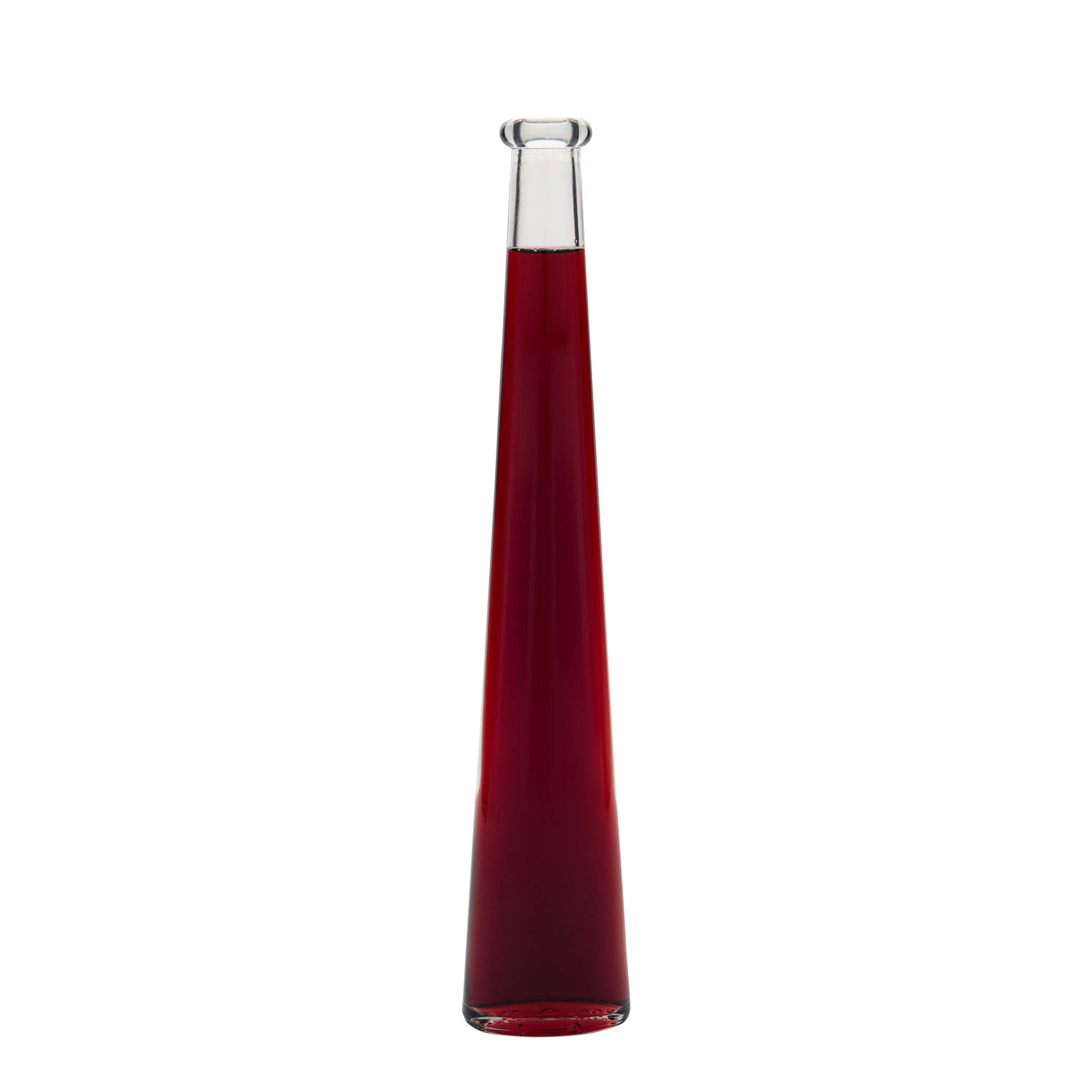 Garrafa de vidro de 200 ml 'Dama Ovale', oval, boca: cortiça