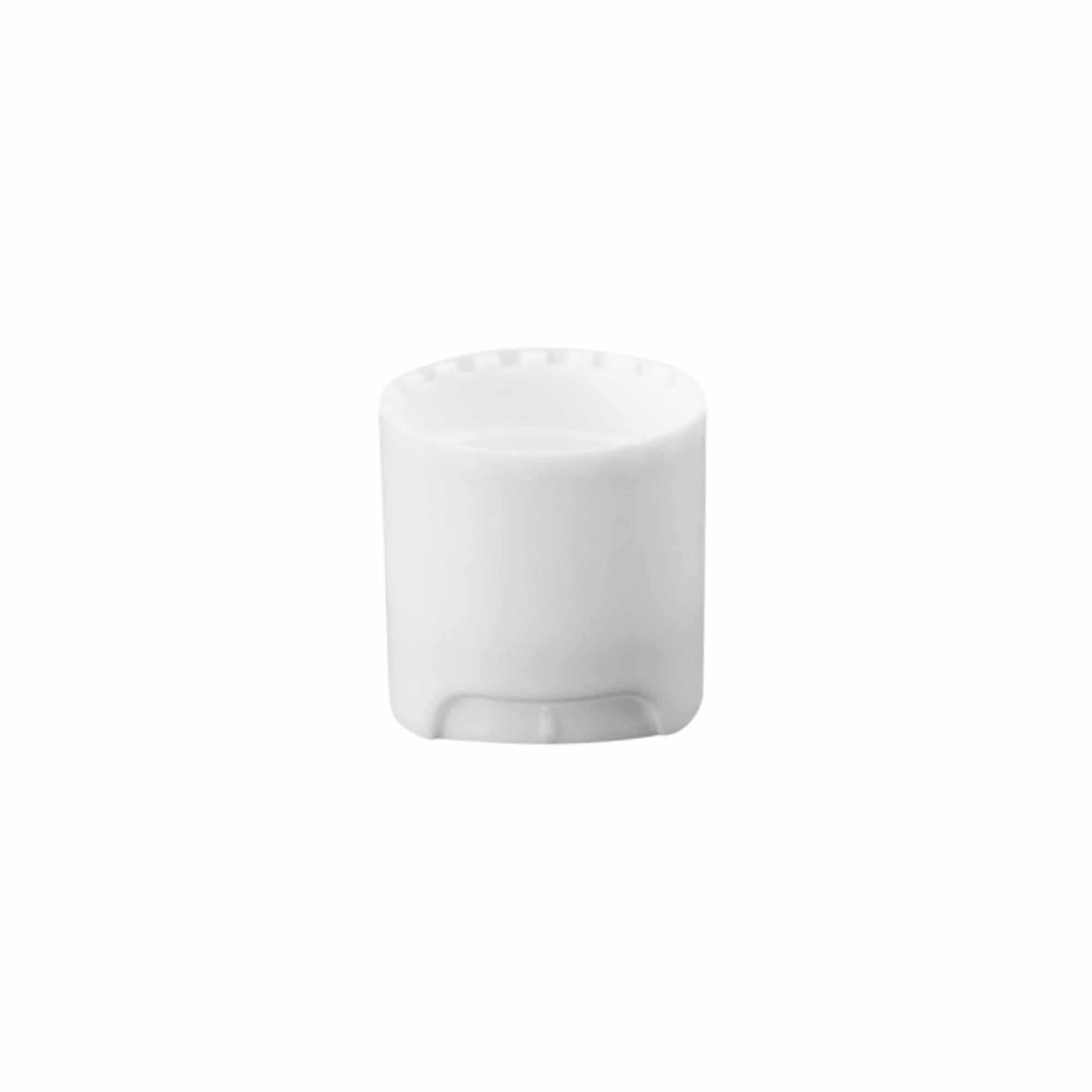 Tampa de rosca Disc Top, plástico PP, branco, para boca: 24/410