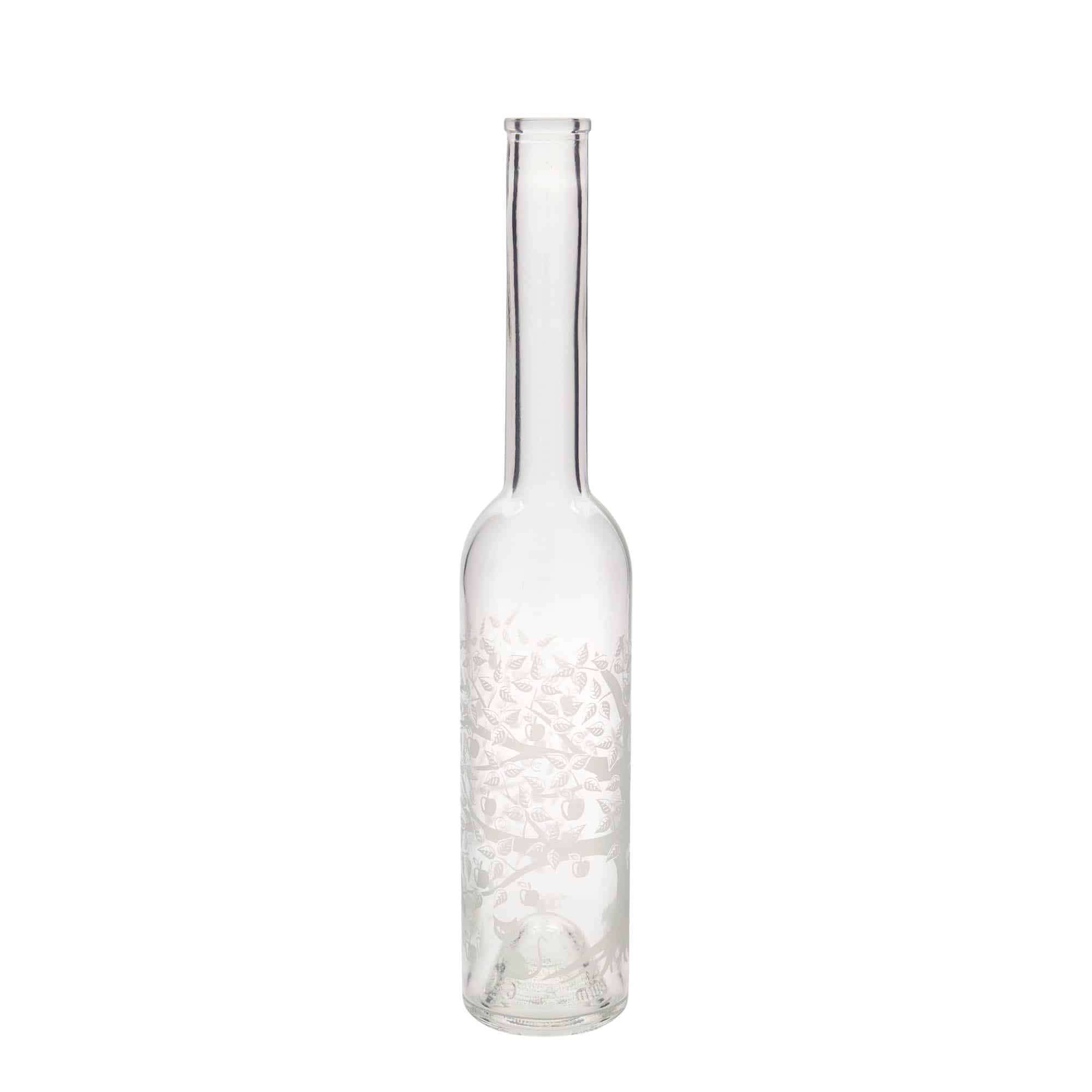 350 ml Garrafa de vidro 'Opera', Motivo: Macieira, boca: Cortiça 350 ml Garrafa de vidro 'Opera', Motivo: Macieira, boca: Cortiça