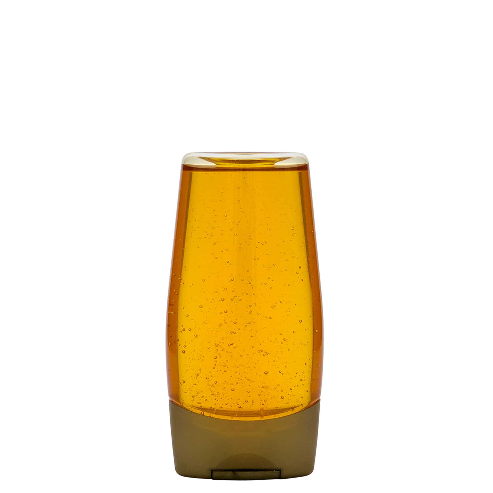 200 ml Garrafa PET 'Squeeze', oval, plástico