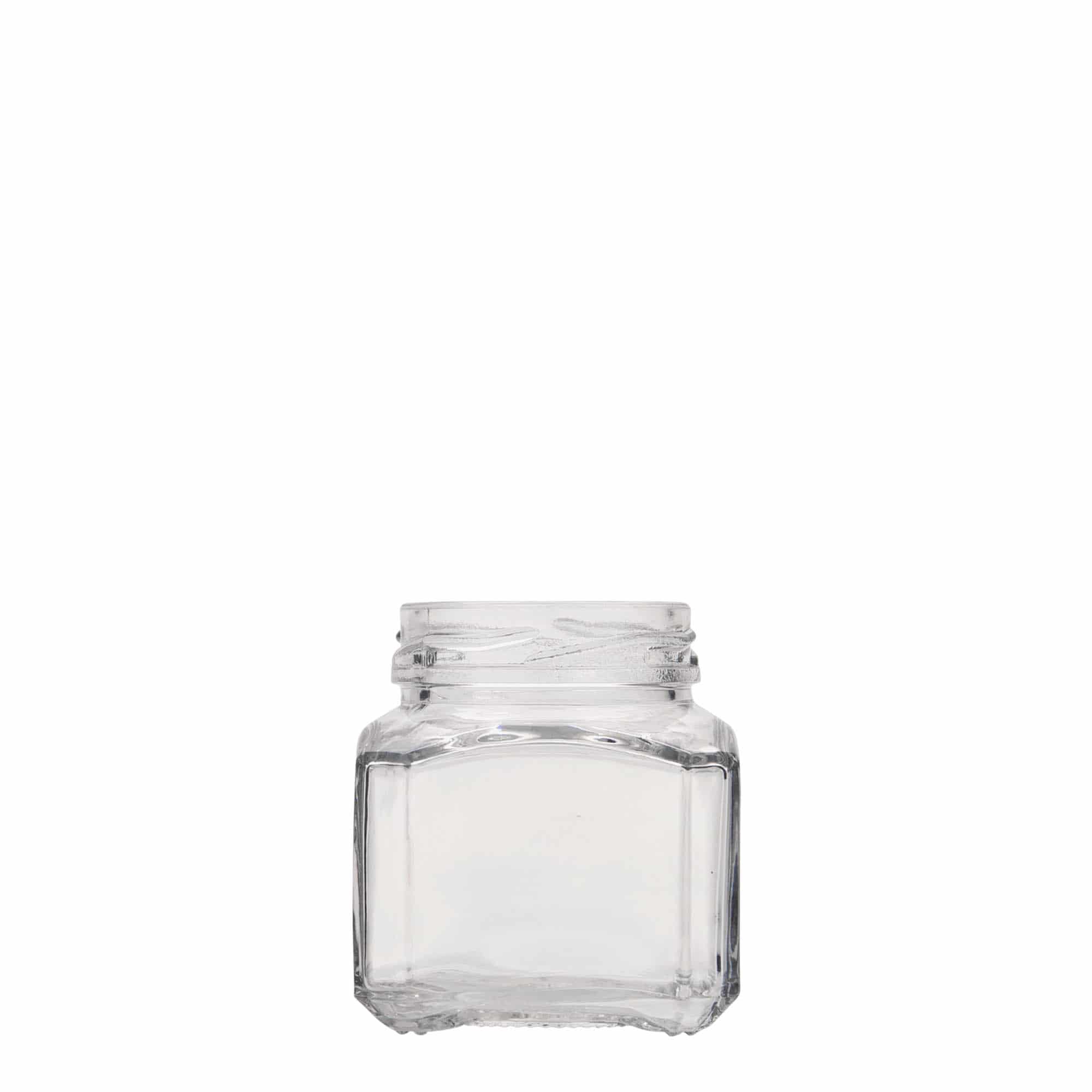 106 ml Frasco quadrado 'Milão', Boca: Twist-Off (TO 48)