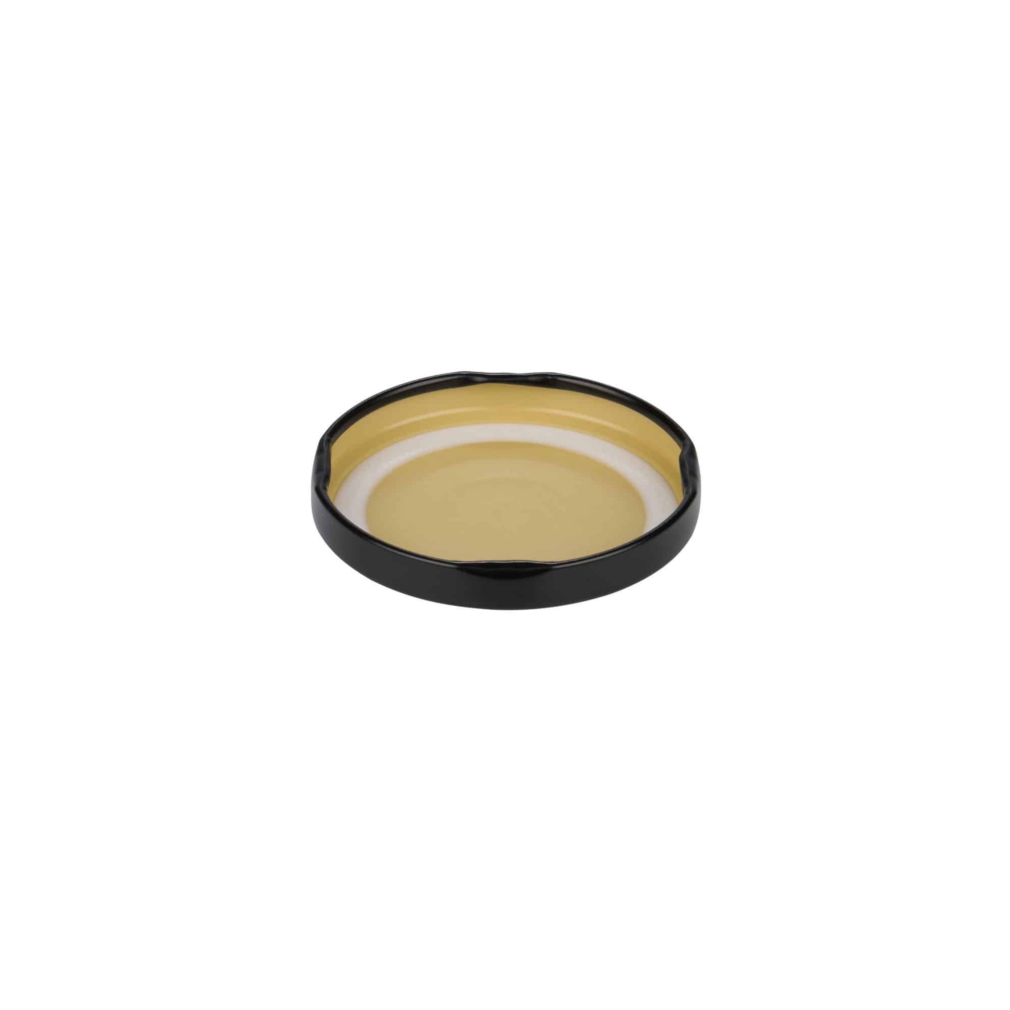 Tampa Twist-Off, folha de flandres, preto, para boca: TO 58