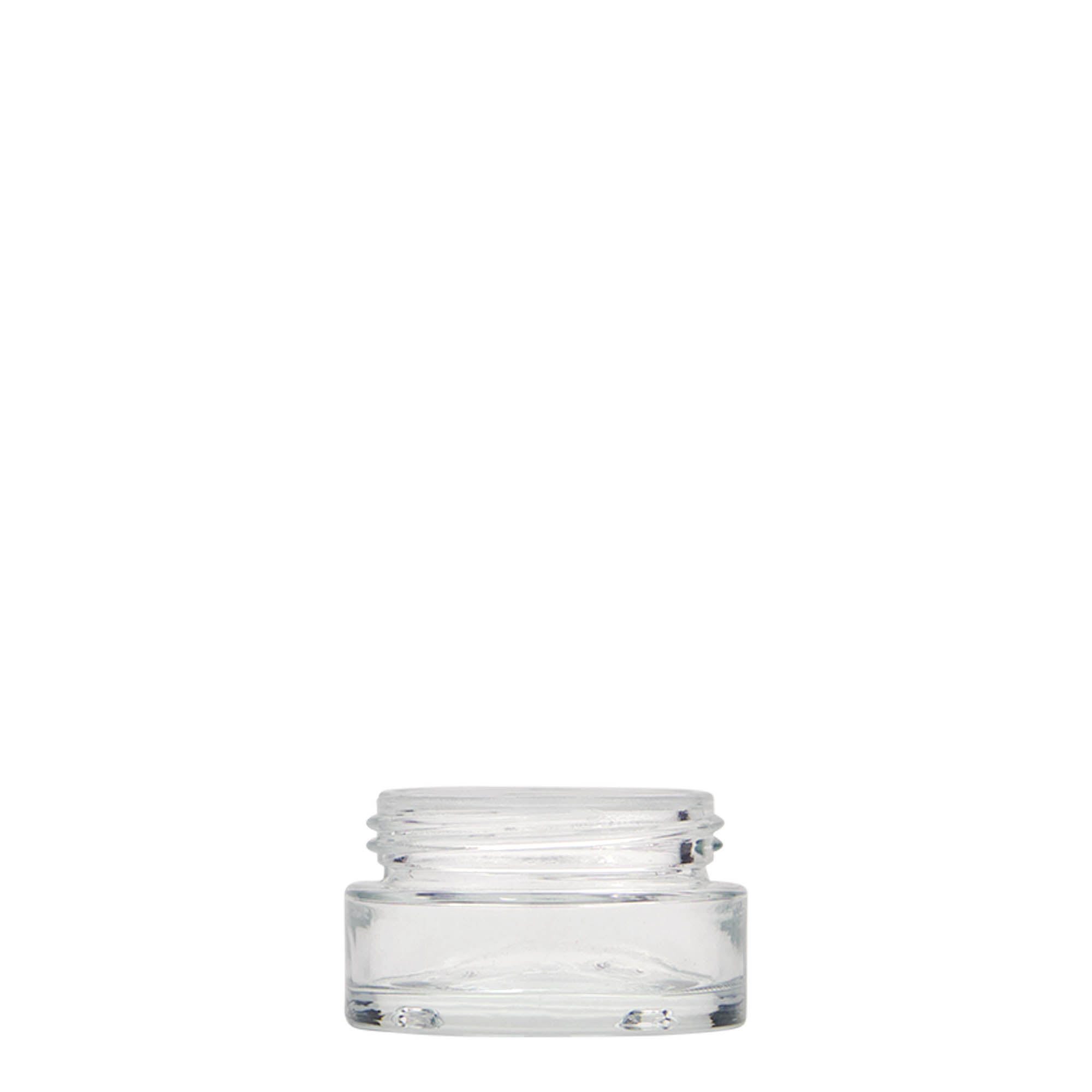15 ml Pote 'Clear Edition', vidro, boca: Tampa de rosca 15 ml Pote 'Clear Edition', vidro, boca: Tampa de rosca