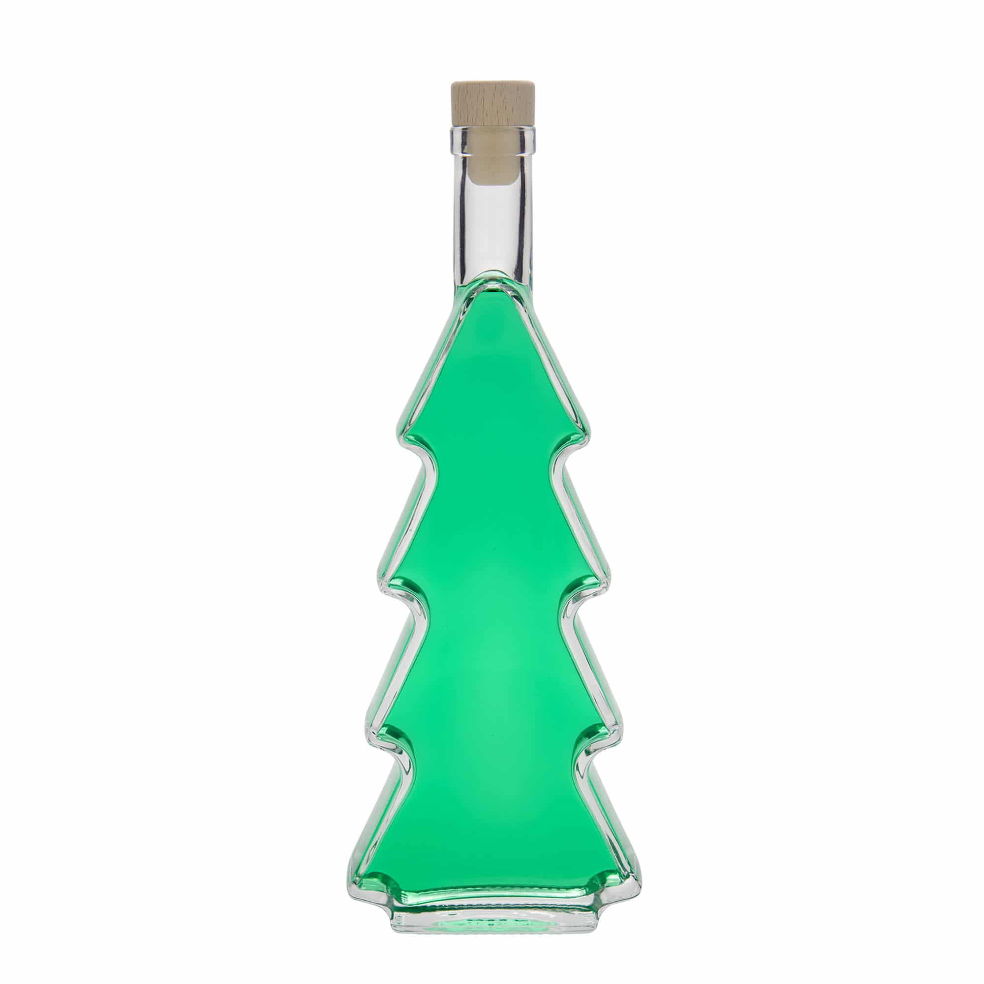 Garrafa de vidro de 500 ml 'Árvore de Natal', boca: cortiça