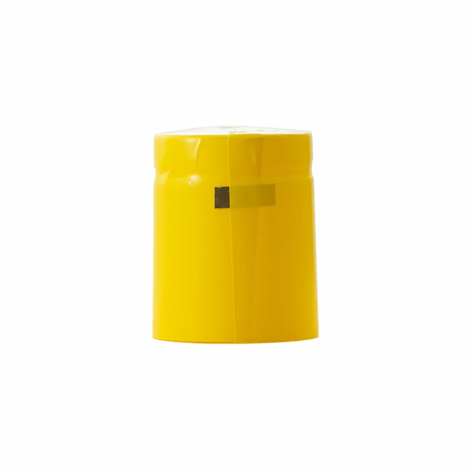 Cápsula retrátil 32x41, plástico PVC, amarelo Cápsula retrátil 32x41, plástico PVC, amarelo