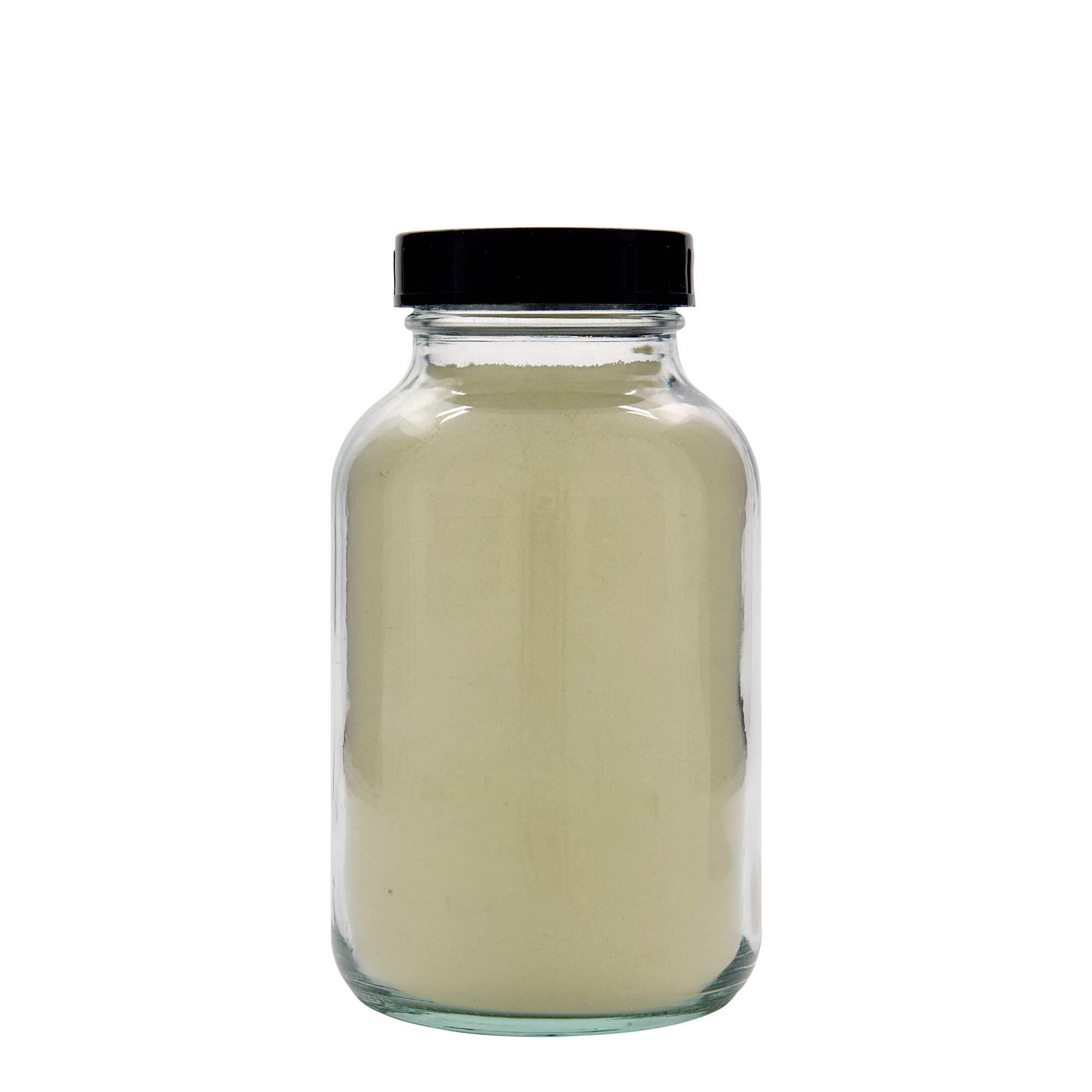 Frasco de boca larga de 1.000 ml, abertura: DIN 68