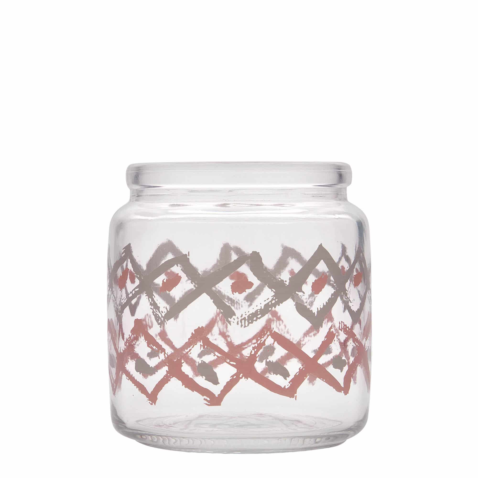 750 ml Frasco com rolha de cortiça 'Giara', Motivo: Manolibera rosa, boca: Cortiça 750 ml Frasco com rolha de cortiça 'Giara', Motivo: Manolibera rosa, boca: Cortiça