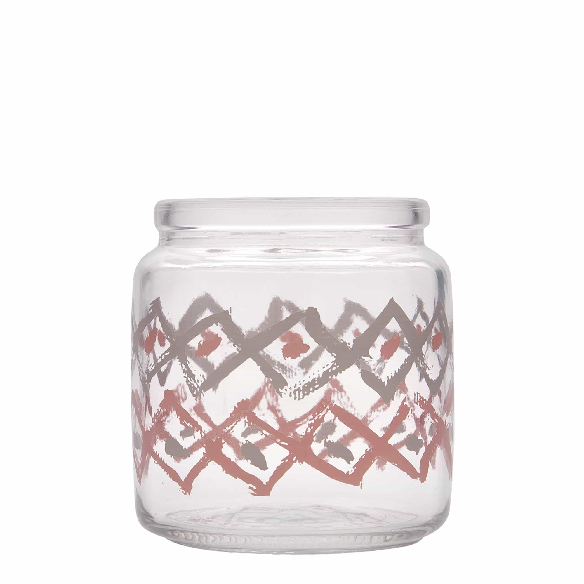 750 ml frasco de vidro com rolha 'Giara', motivo: Manolibera rosa, boca: rolha 750 ml frasco de vidro com rolha 'Giara', motivo: Manolibera rosa, boca: rolha