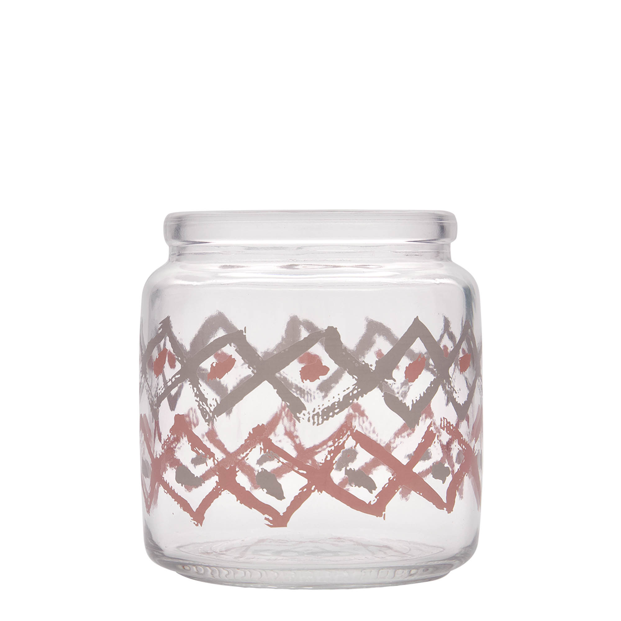 750 ml frasco de vidro com rolha 'Giara', motivo: Manolibera rosa, boca: rolha 750 ml frasco de vidro com rolha 'Giara', motivo: Manolibera rosa, boca: rolha
