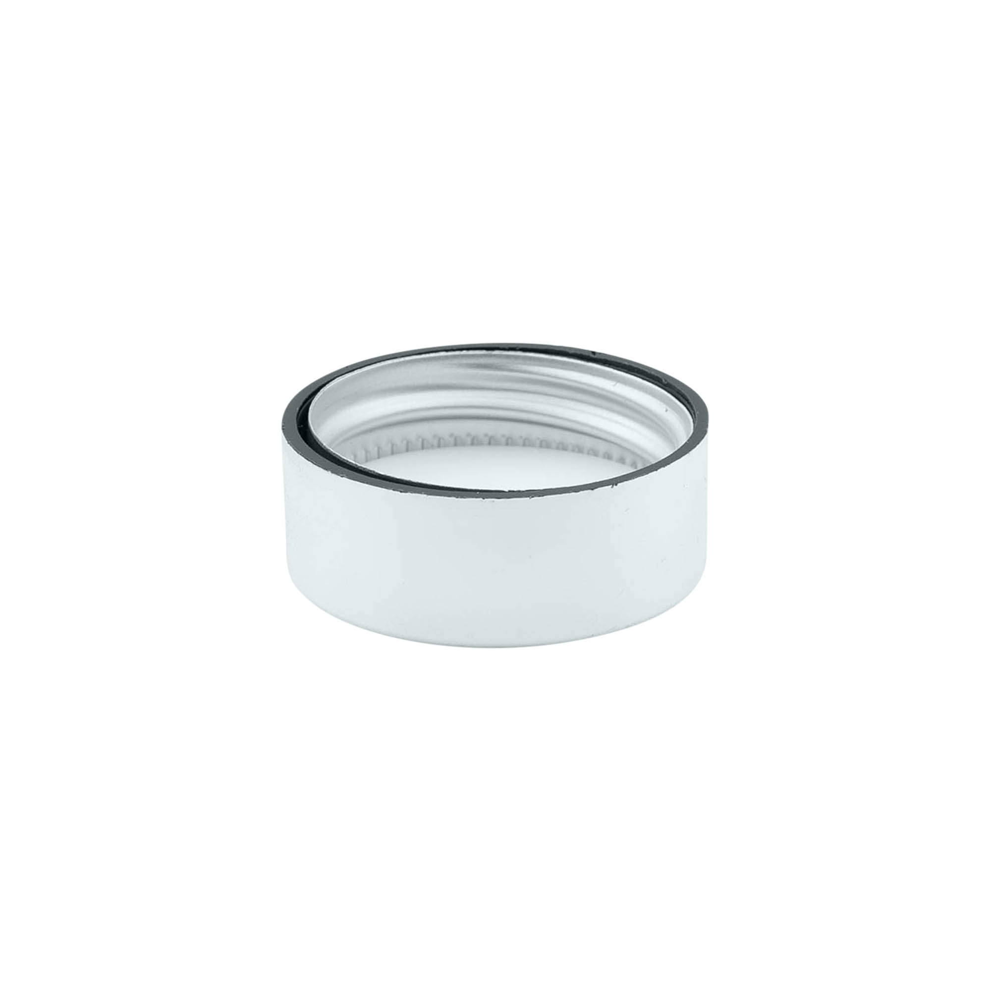 Tampa de rosca, plástico ABS, prateado, para bocal: GPI 33/400