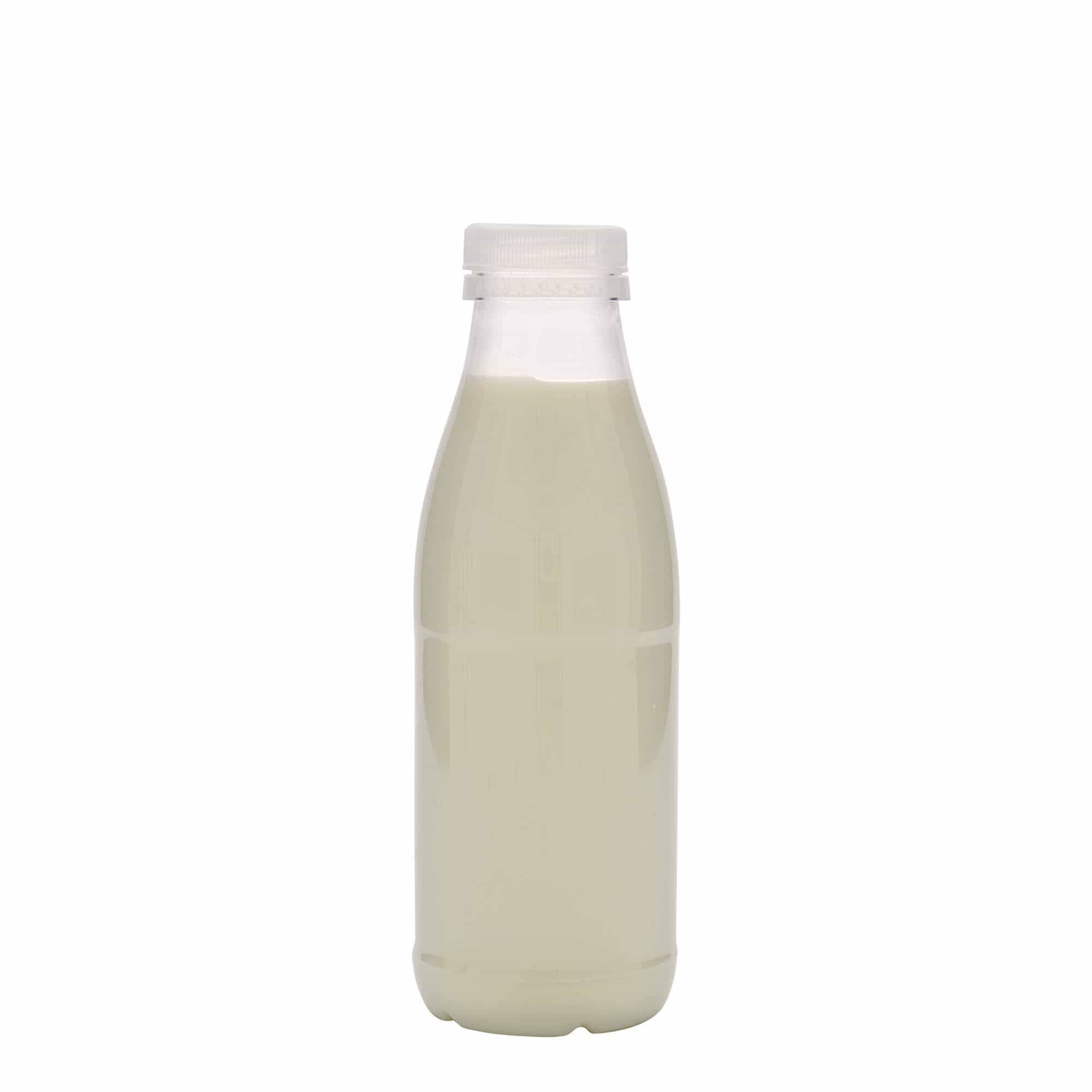 Garrafa PET 500 ml 'Milk and Juice', plástico, boca: 38 mm