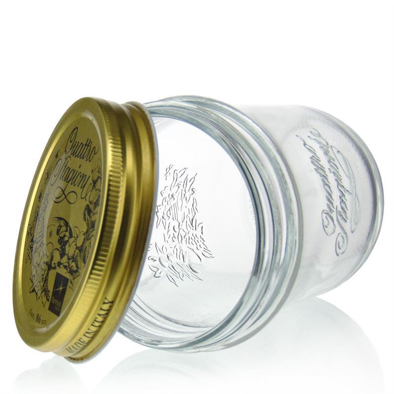 Pote de queda de 320 ml 'Quattro Stagioni', boca: tampa de rosca Pote de queda de 320 ml 'Quattro Stagioni', boca: tampa de rosca