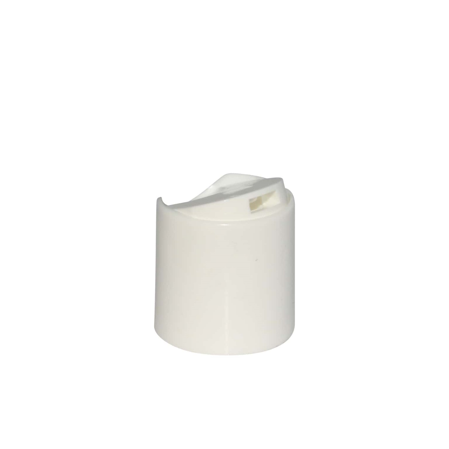 Tampa de rosca Disc Top, plástico PP, branco, para boca: 20/410