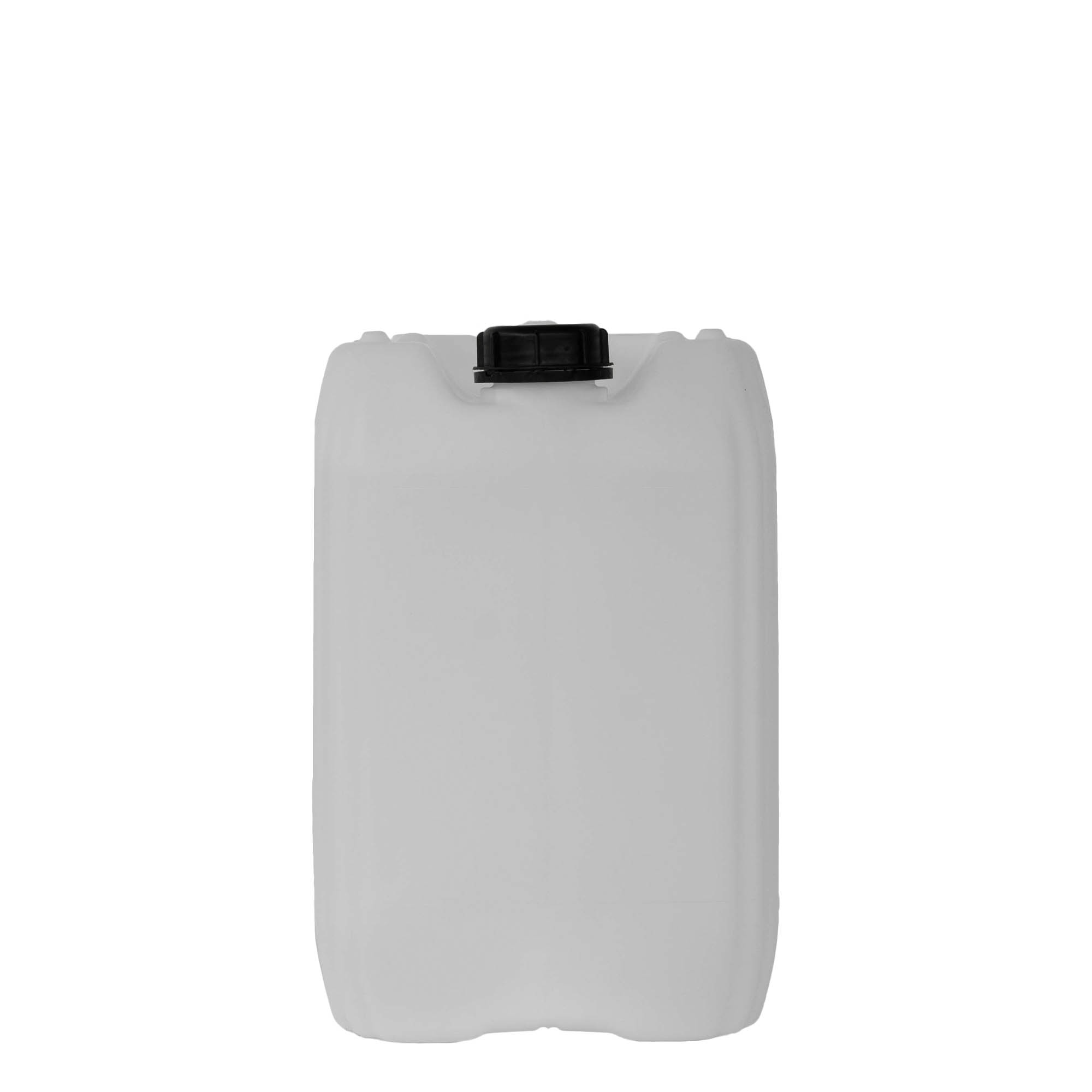 20 l garrafa, retangular, plástico HDPE, natural, boca: ND 60