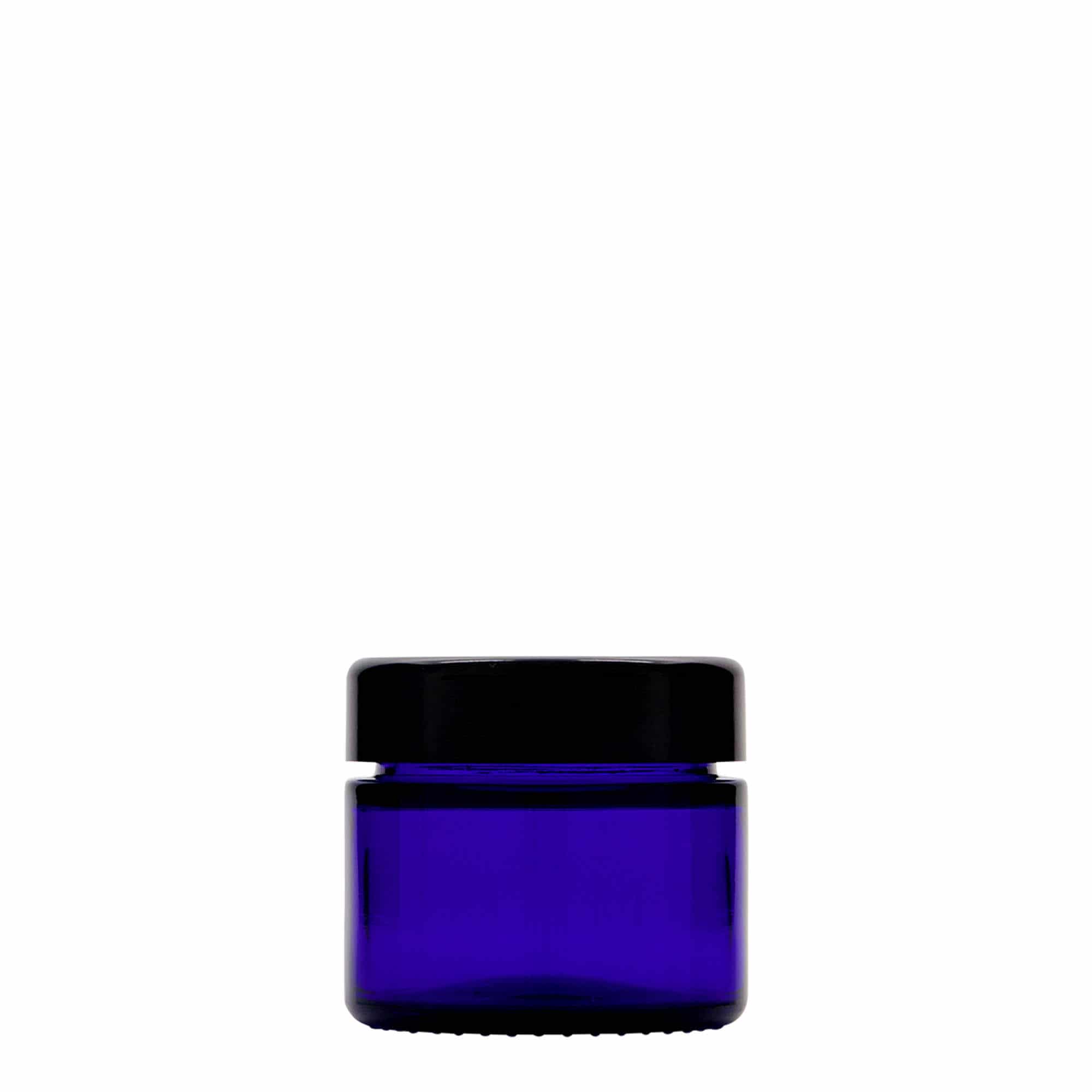 50 ml Pote 'Blue Edition', vidro, azul real, boca: Tampa de rosca