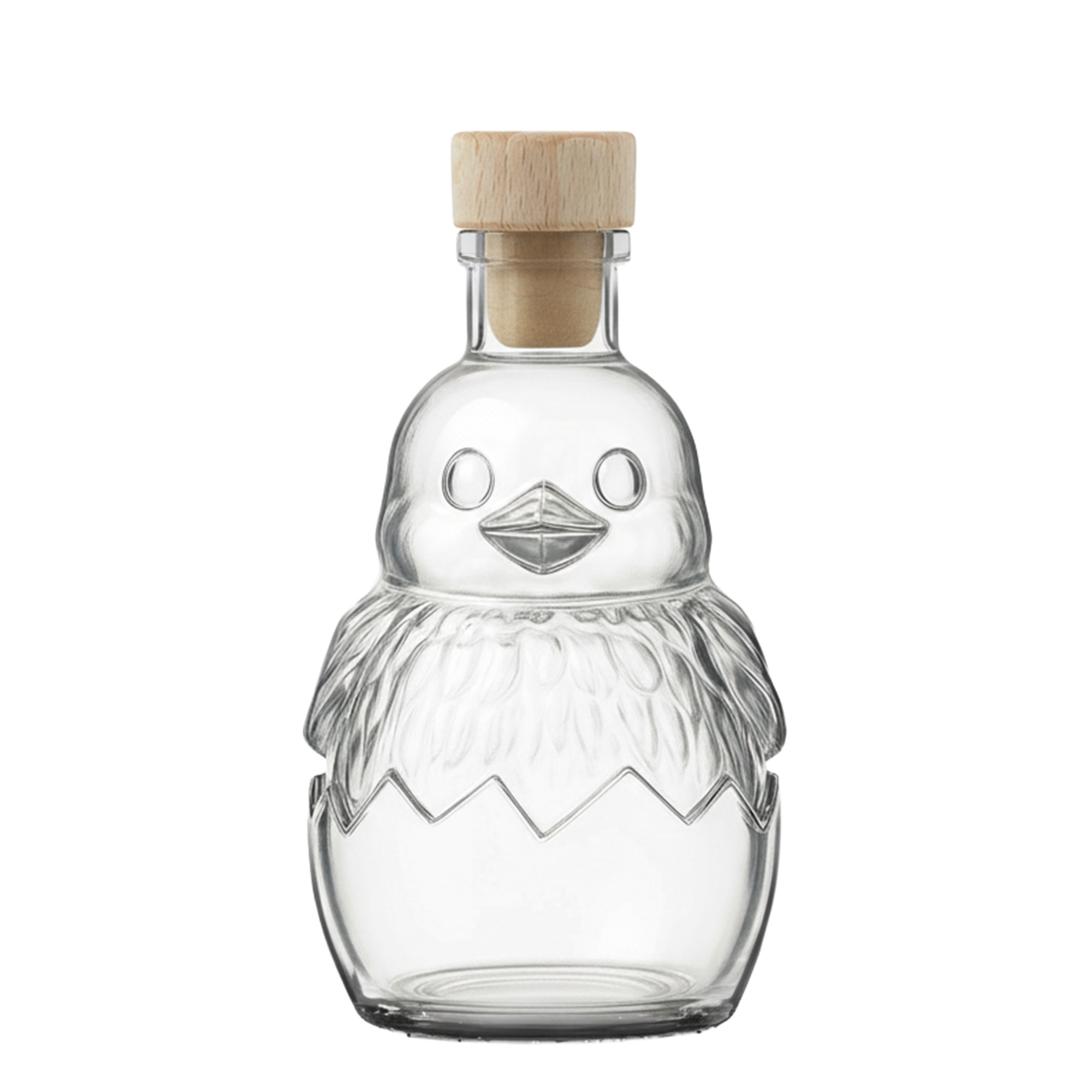 Garrafa de vidro 200 ml 'Pintainho', boca: cortiça Garrafa de vidro 200 ml 'Pintainho', boca: cortiça