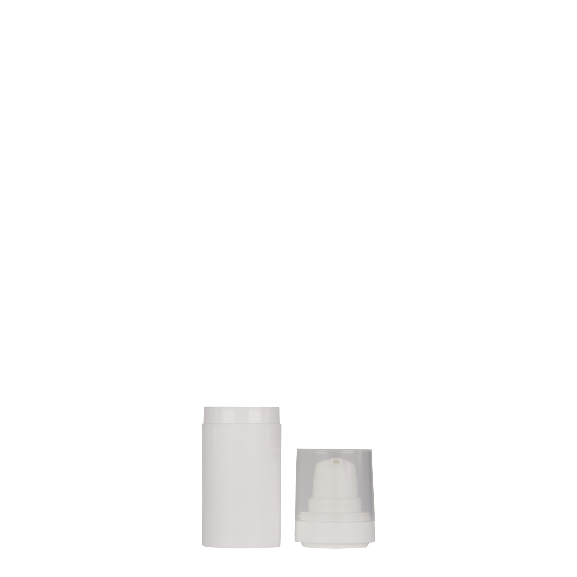 Dispensador Airless de 15 ml 'Micro', plástico PP, branco Dispensador Airless de 15 ml 'Micro', plástico PP, branco