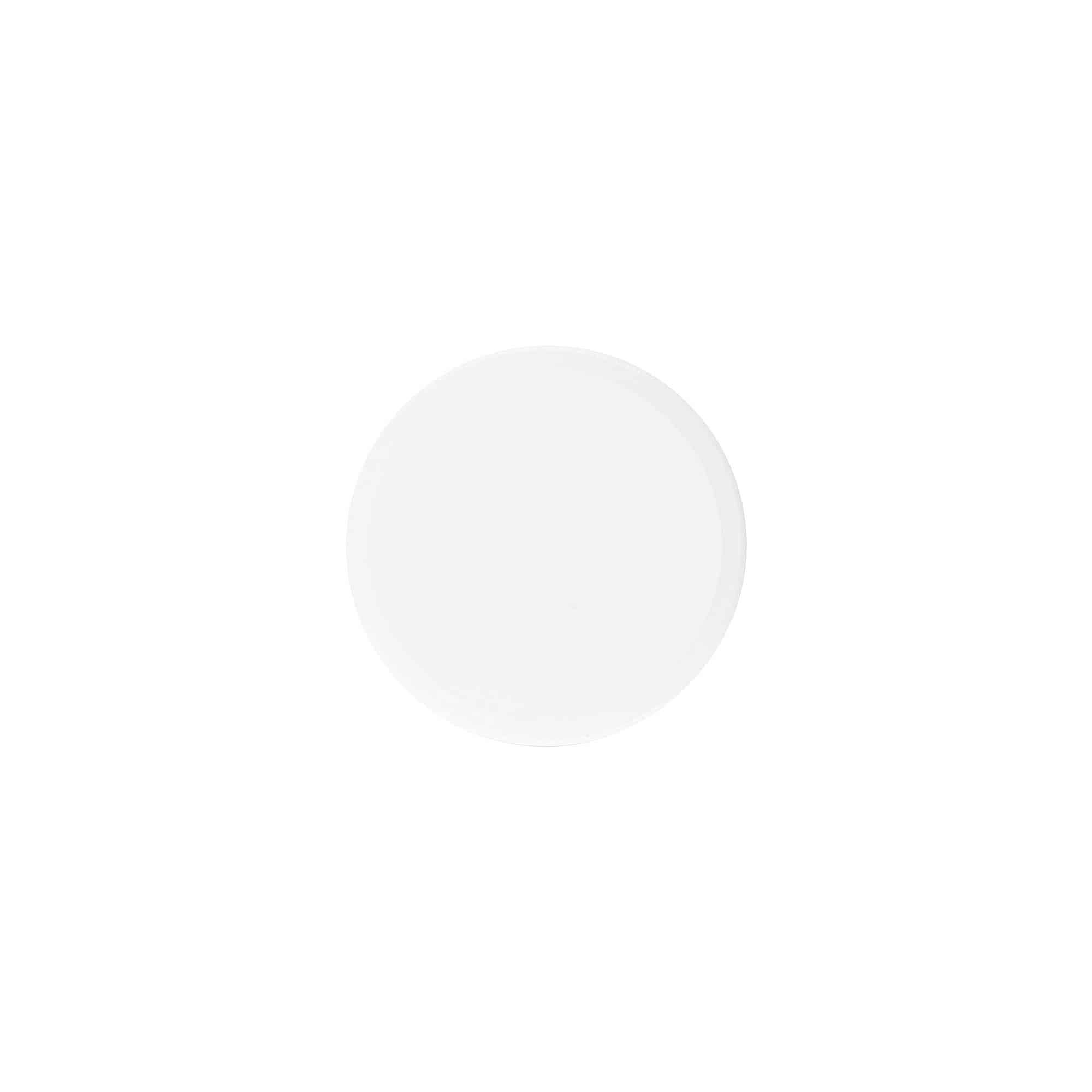 Tampa de rosca 'White Line' 60 ml, plástico PP, branco