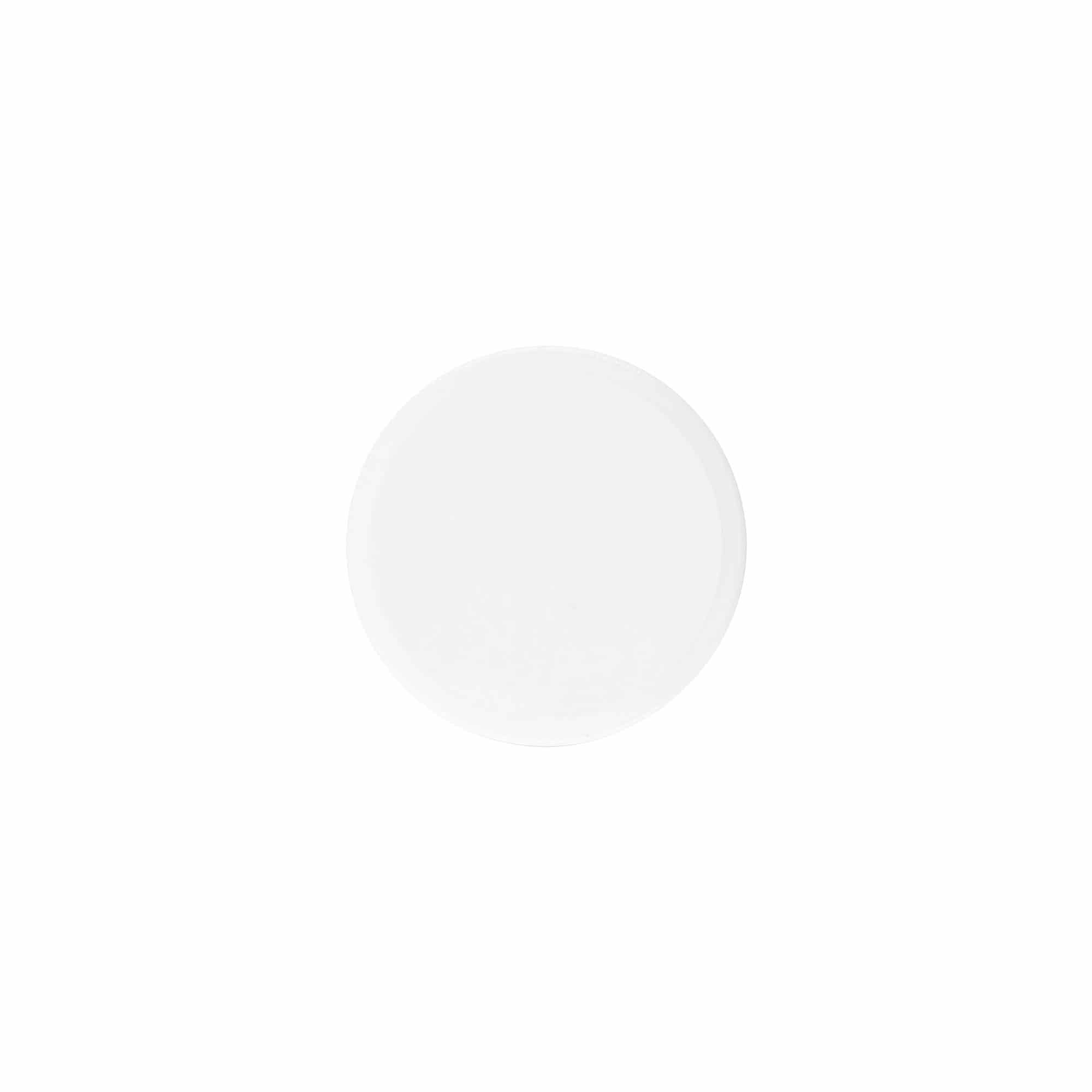 Tampa de rosca 'White Line' 60ml, plástico PP, branco