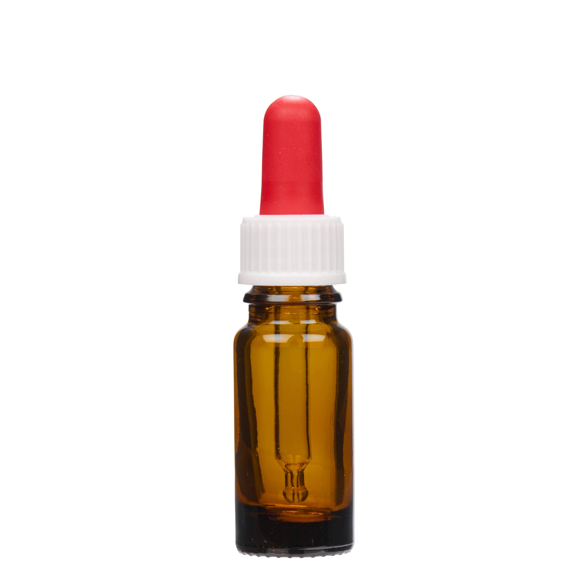 Frasco conta-gotas de 10 ml para medicamentos, vidro, castanho, bocal: DIN 18 Frasco conta-gotas de 10 ml para medicamentos, vidro, castanho, bocal: DIN 18