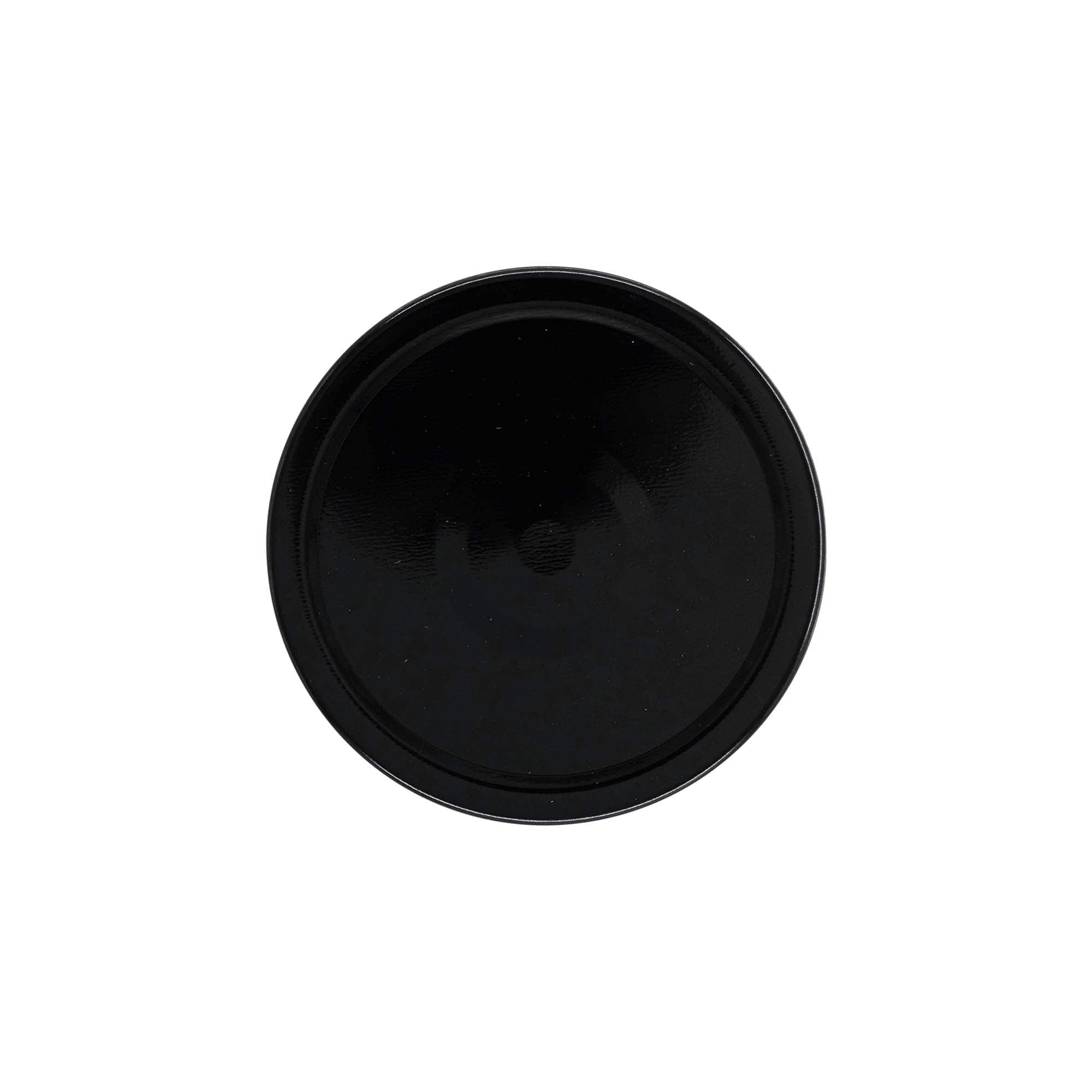 Tampa Deep-Twist-Off, folha de flandres, preto, para boca: Deep-TO 82