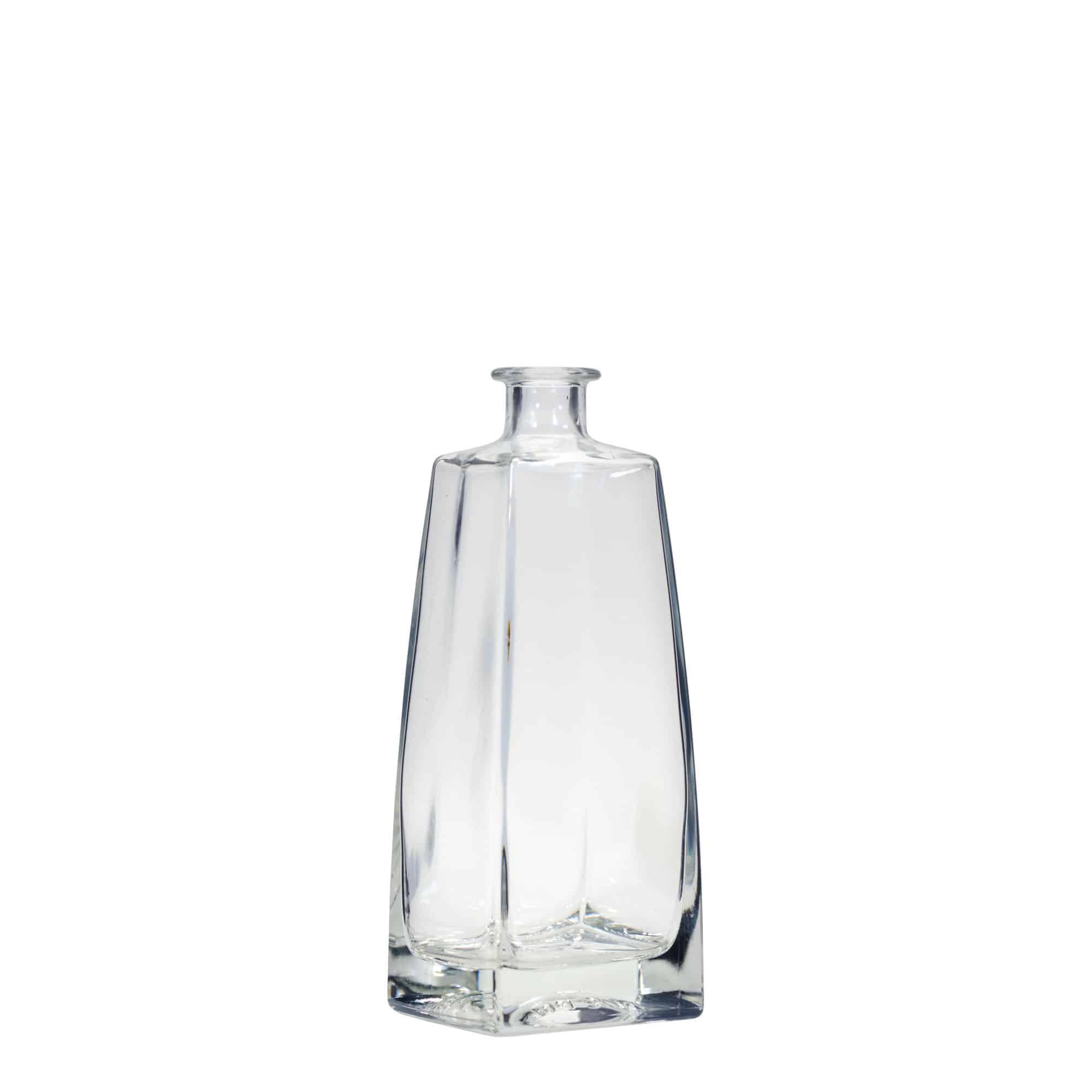 Garrafa de vidro de 700 ml 'Timmy', rectangular, boca: cortiça