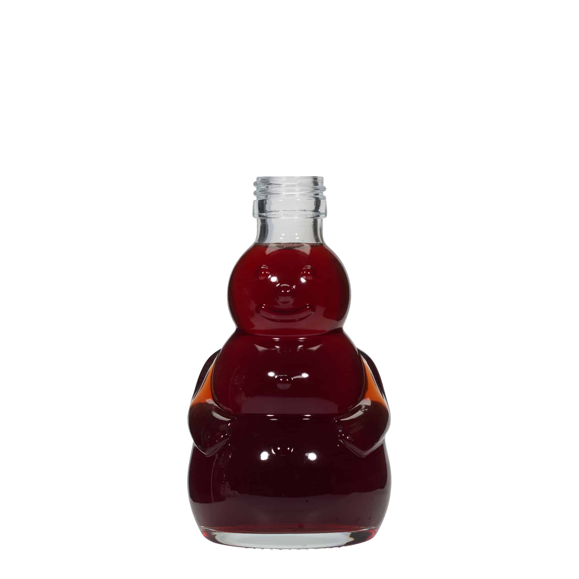 Garrafão de vidro de 200 ml 'Boneco de Neve', bocal: PP 28