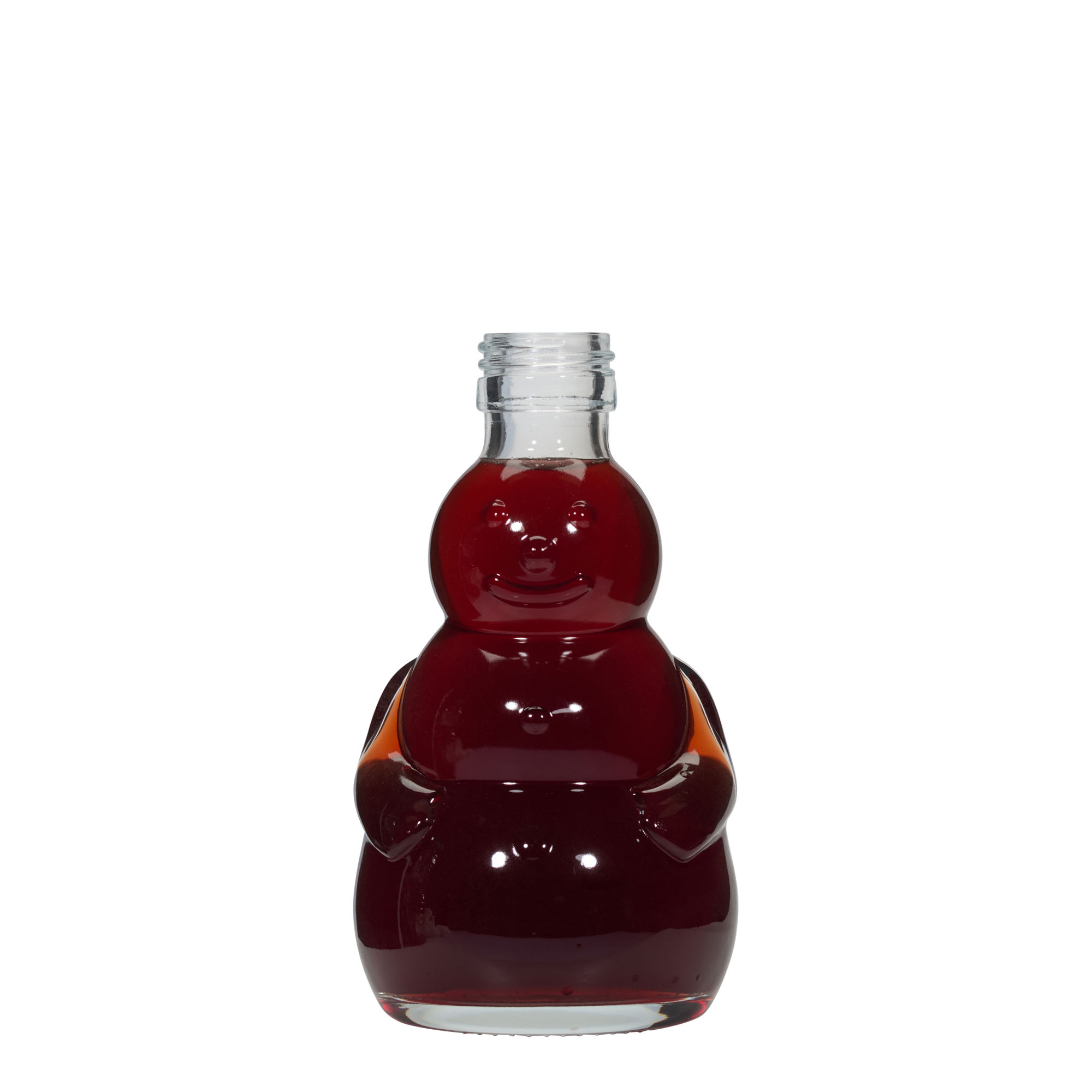 Garrafão de vidro de 200 ml 'Boneco de Neve', bocal: PP 28